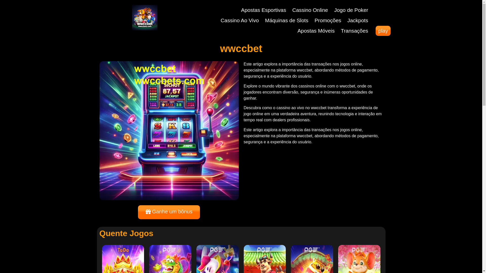 website screenshot of https://wwccbets.com/