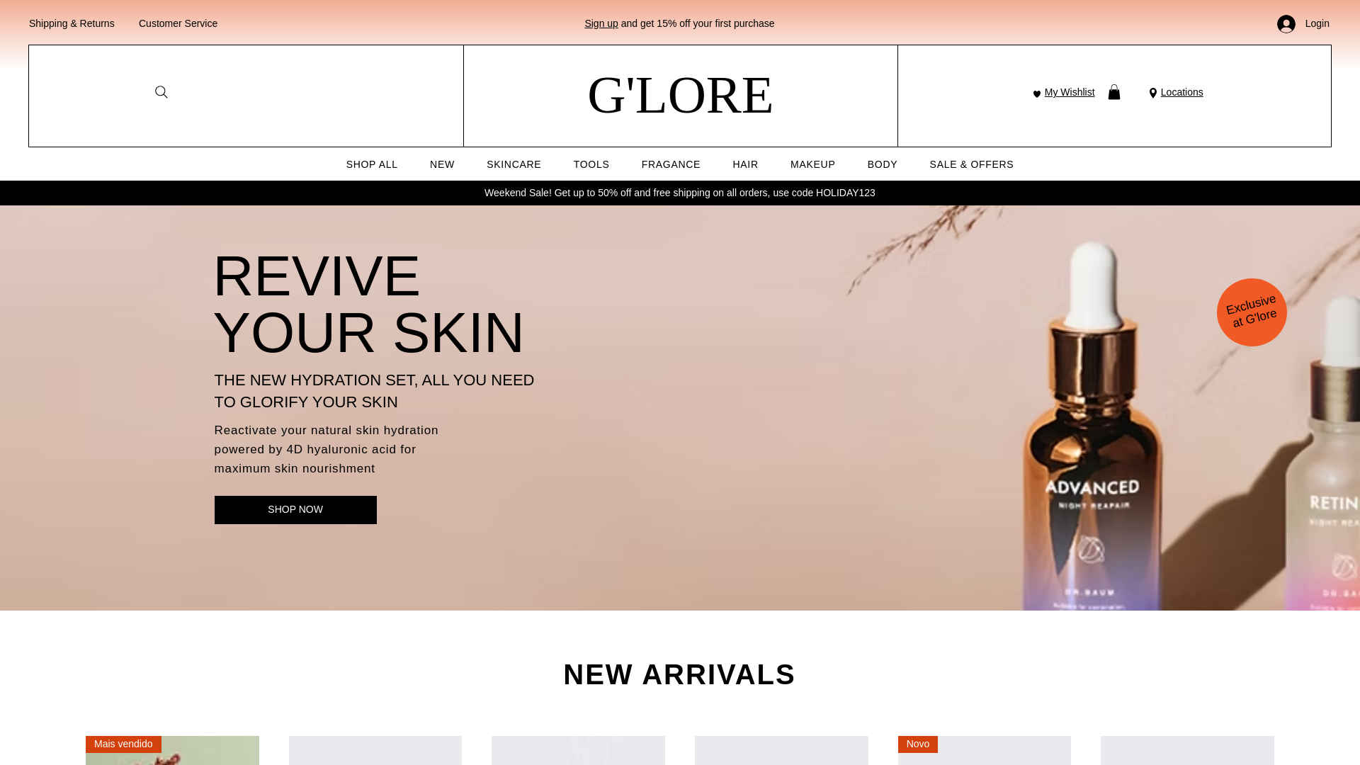 website screenshot of https://pureporelab.com/