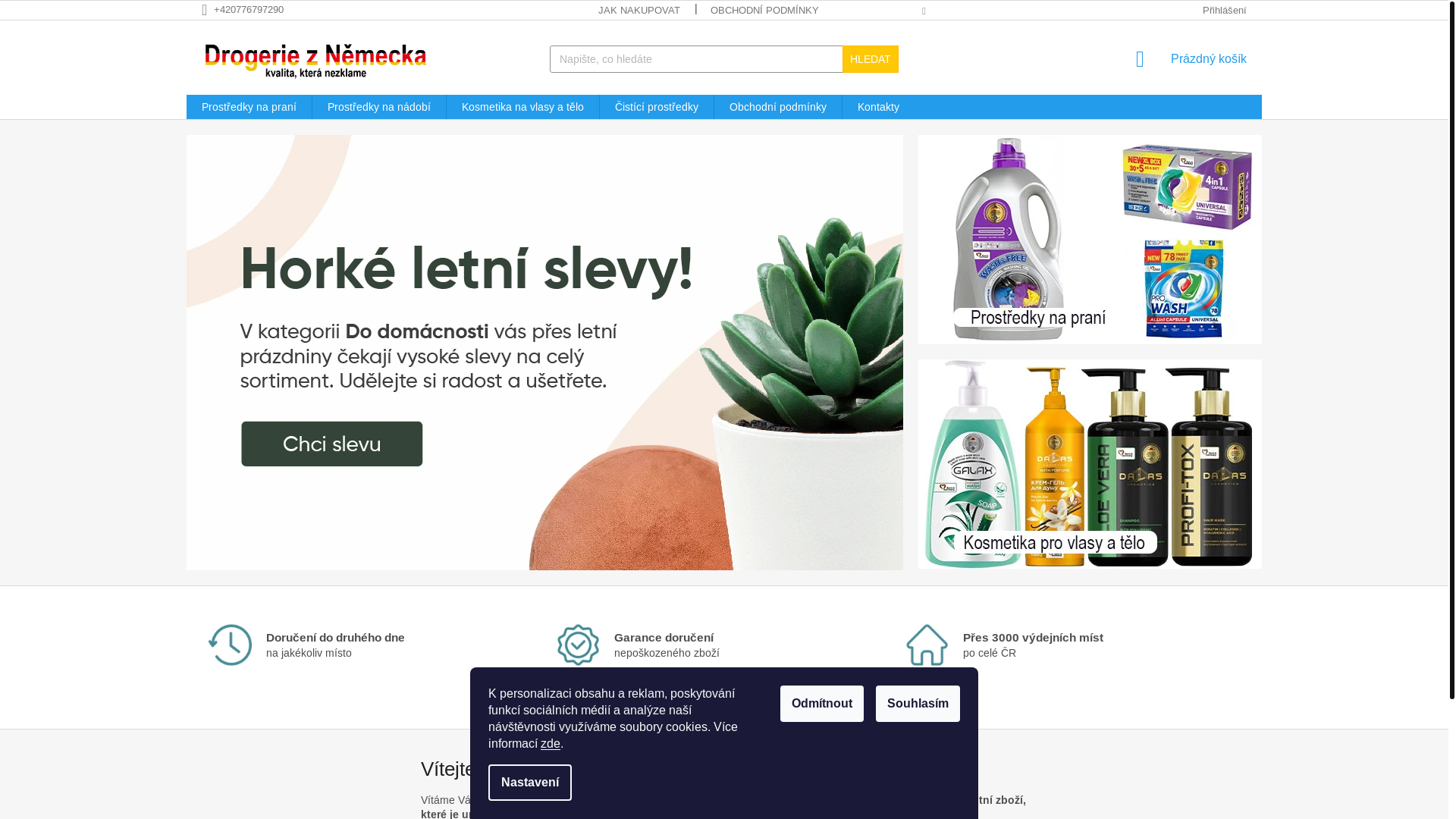 website screenshot of https://drogerieznemecka.com/