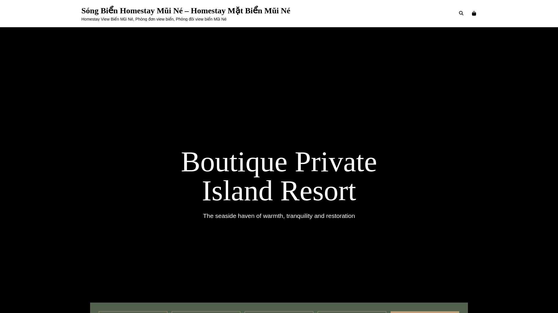 website screenshot of https://songbienhomestaymuine.com/