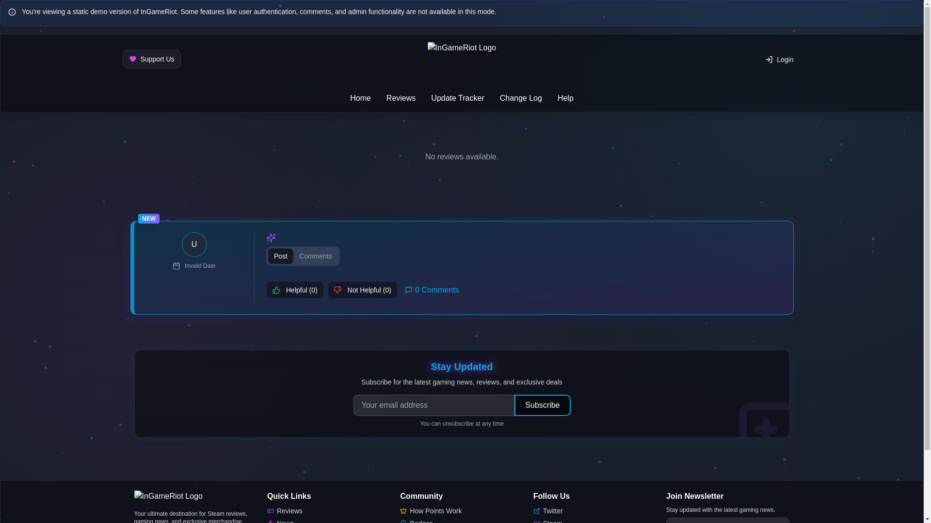 website screenshot of https://ingameriot.pages.dev/