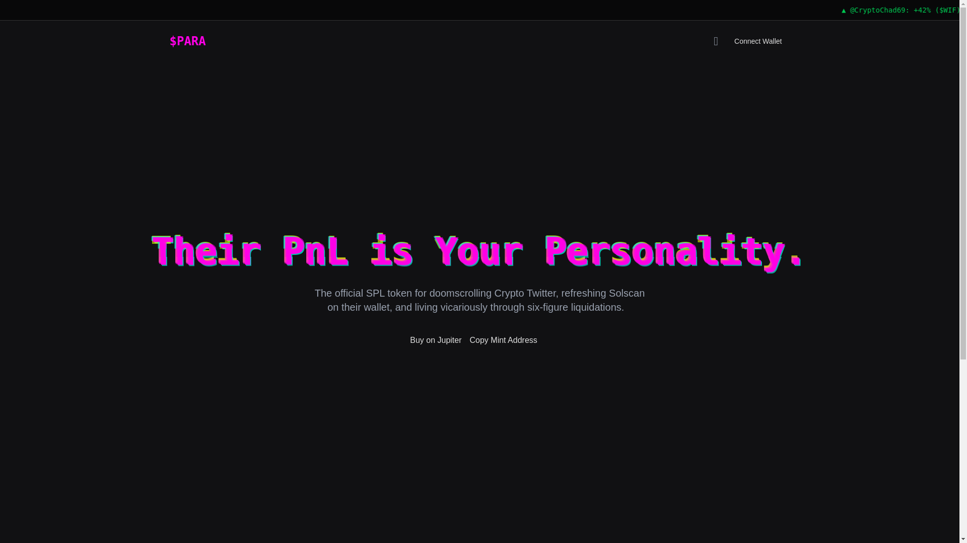 website screenshot of https://parasocialportfolio.online/