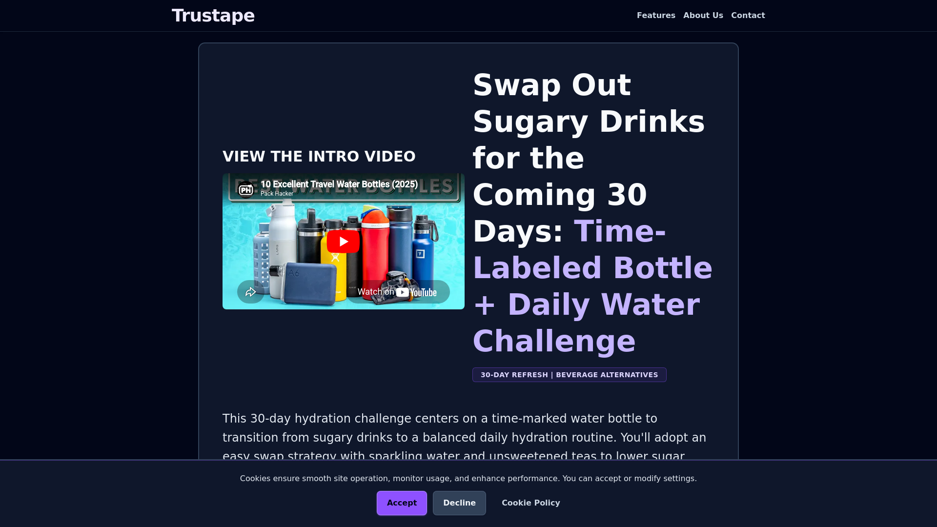 website screenshot of https://trustape.site/