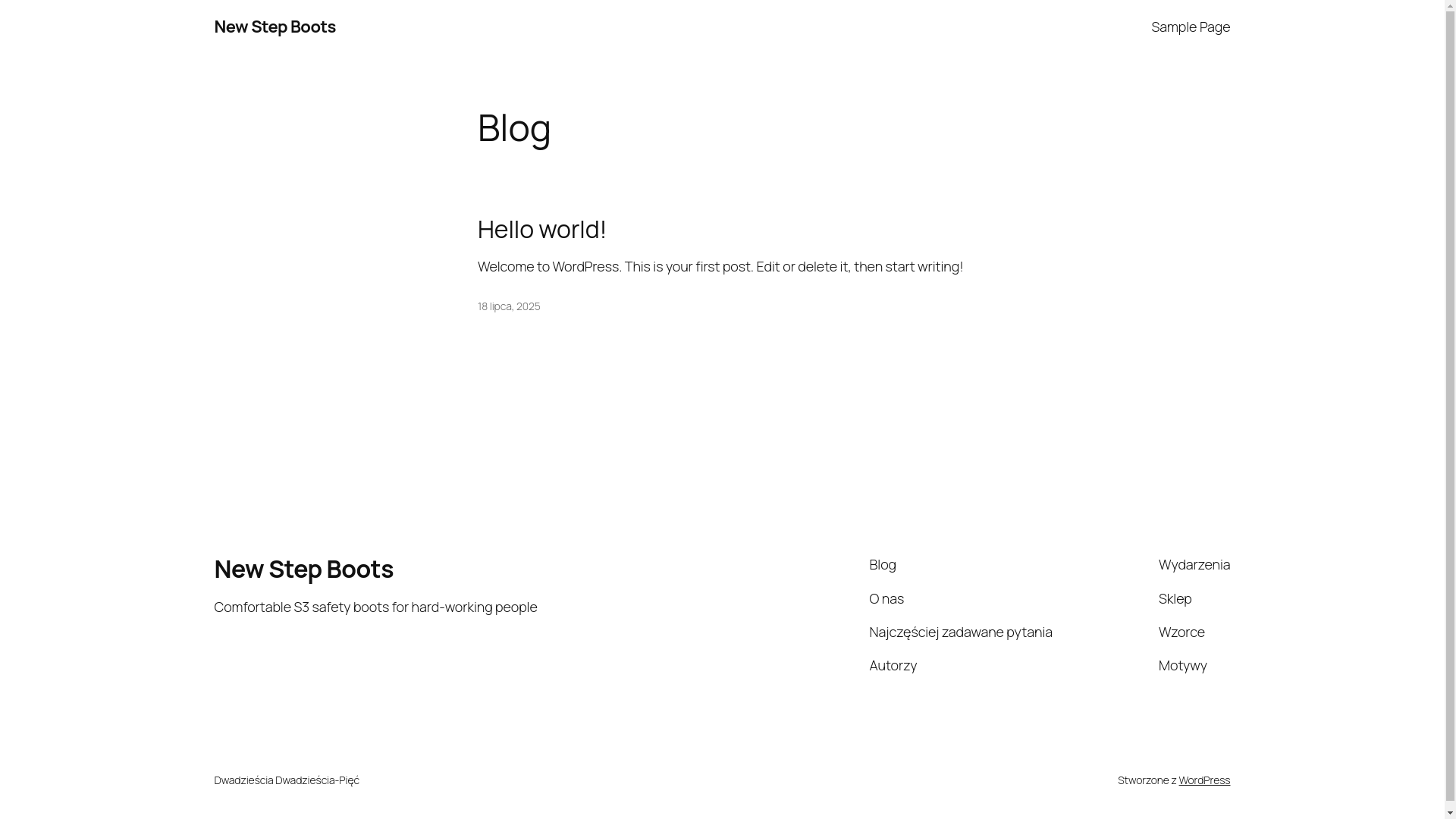 website screenshot of https://newstepboots.nl/