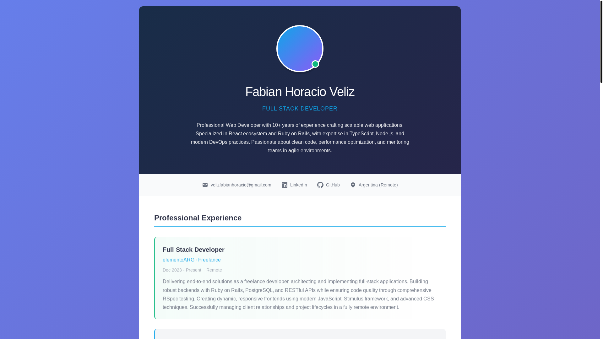 website screenshot of https://fabianveliz.pages.dev/