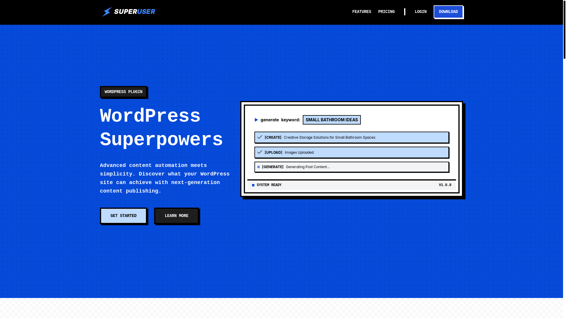 website screenshot of https://superuser-cv3.pages.dev/