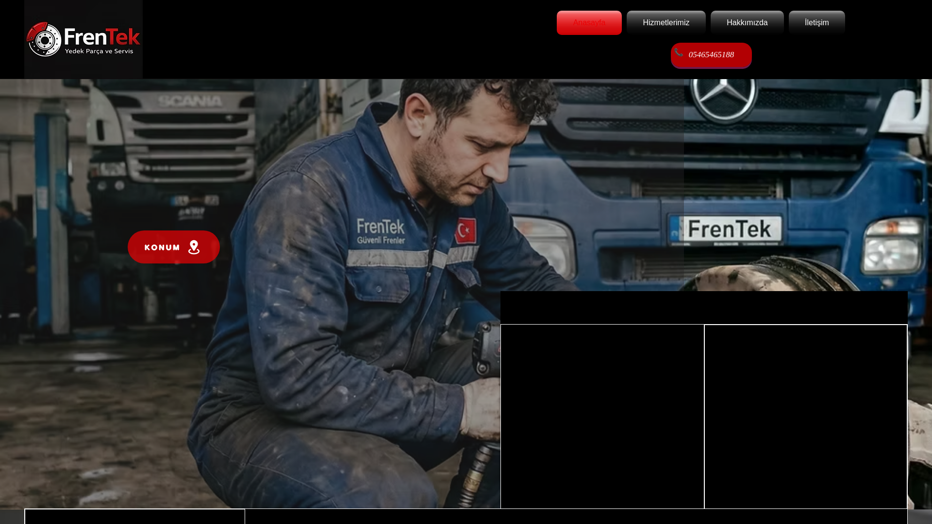 website screenshot of https://frentekgemlik.com