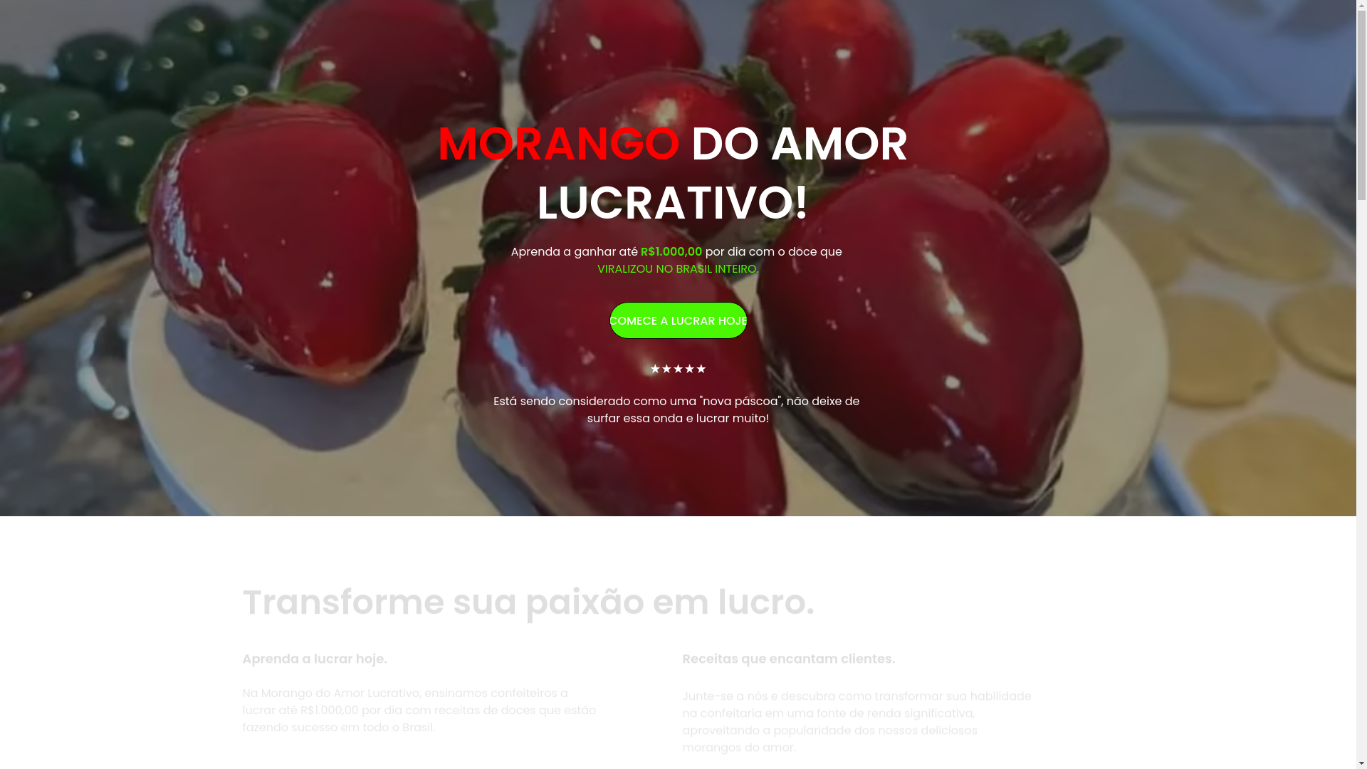 website screenshot of https://morangodoamorlucrativo.blog/