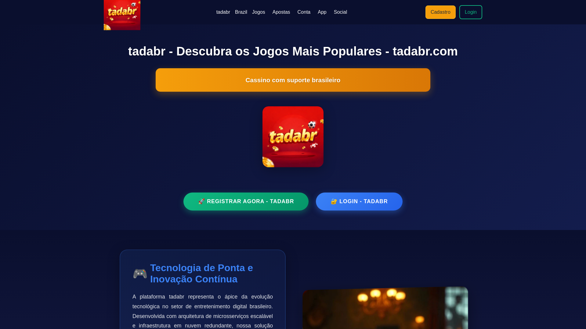 website screenshot of https://tadabrcsvip.com/