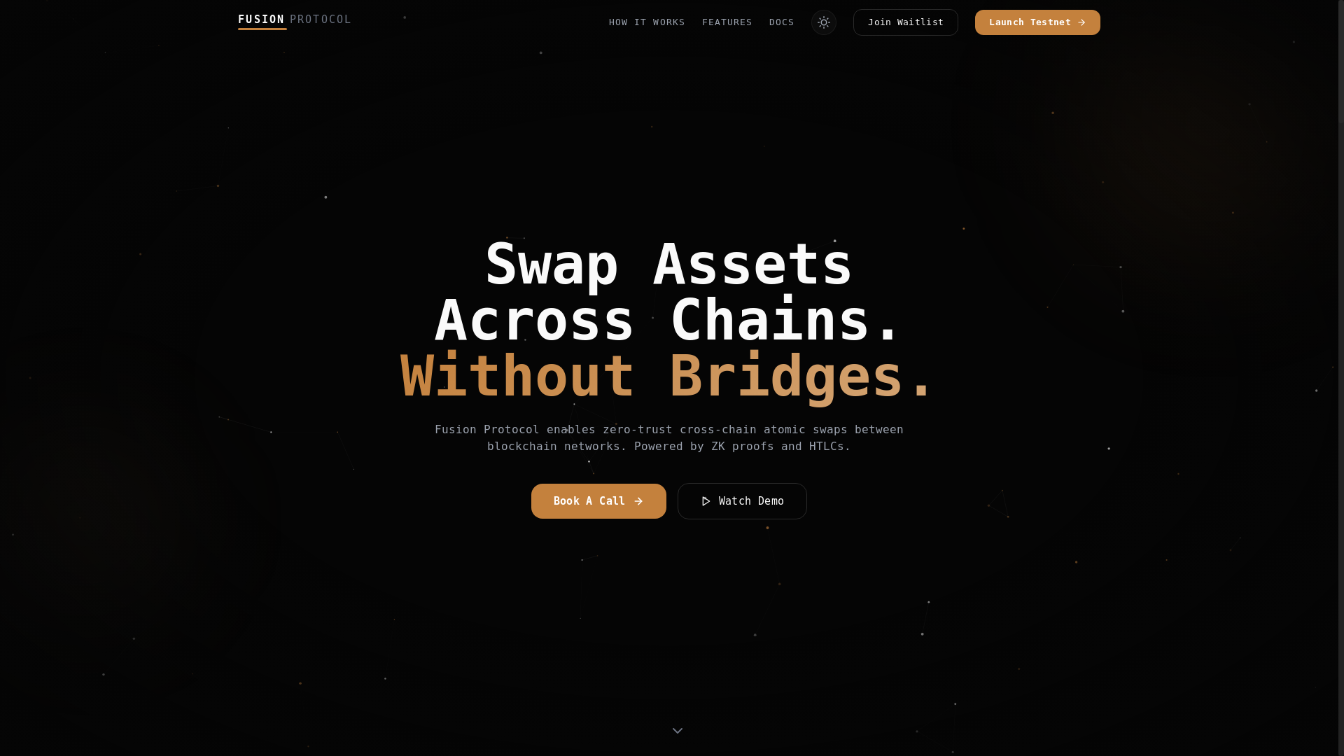 website screenshot of https://fusion-protocol.pages.dev/