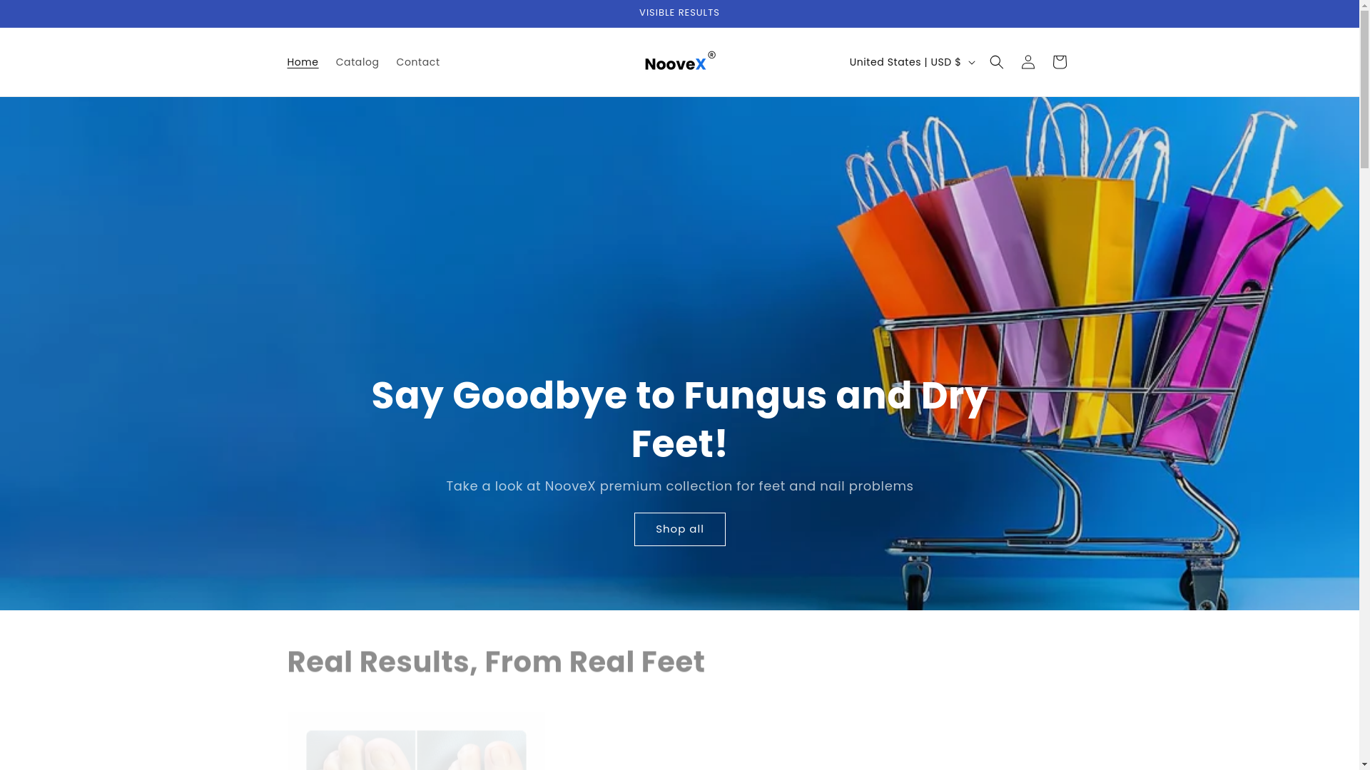 website screenshot of https://trynoovex.com/