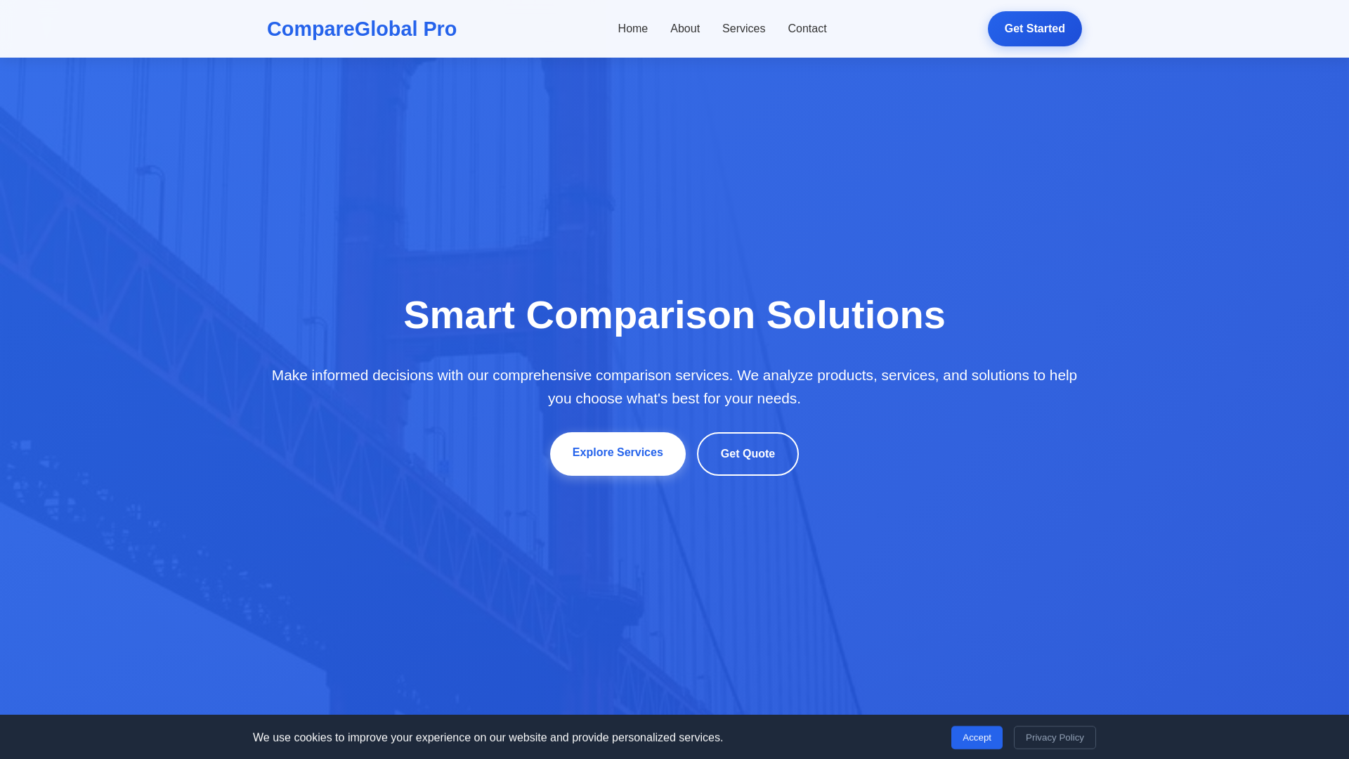 website screenshot of https://compareglobalpro.click/