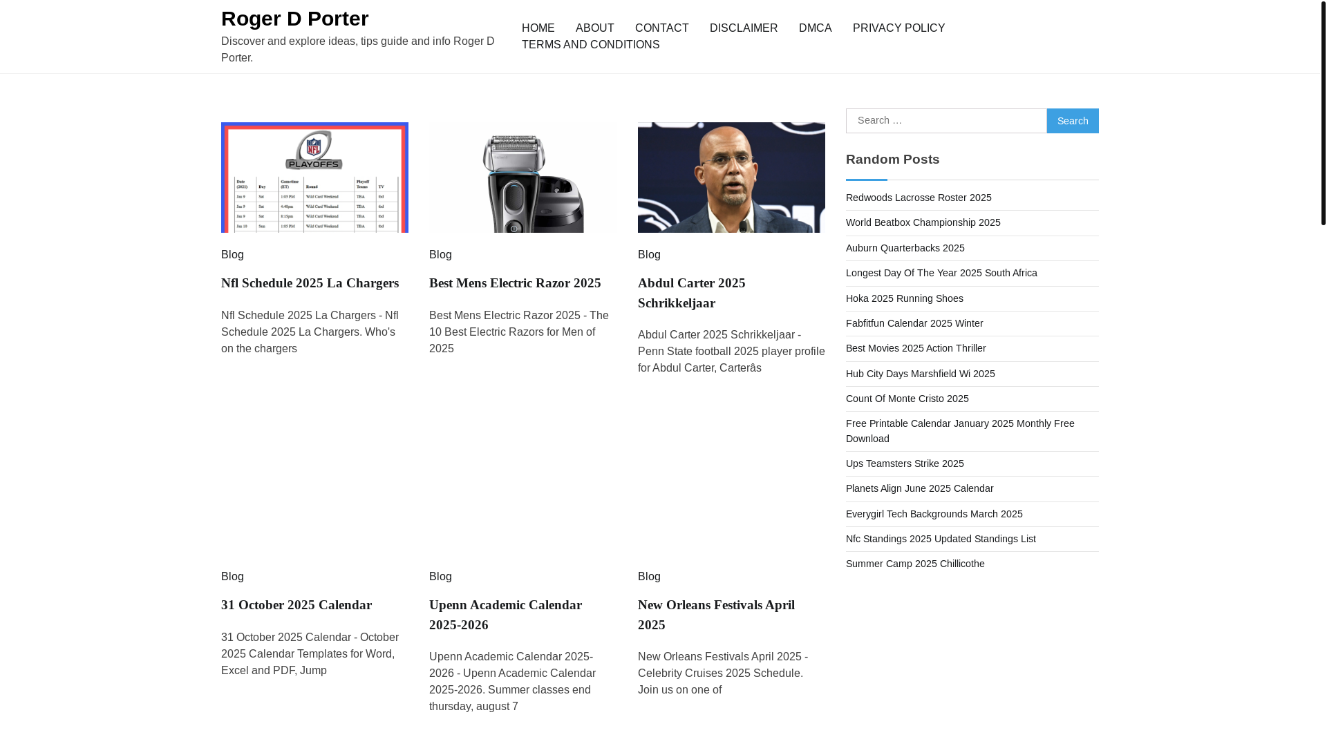 website screenshot of https://rogerdportert.pages.dev/