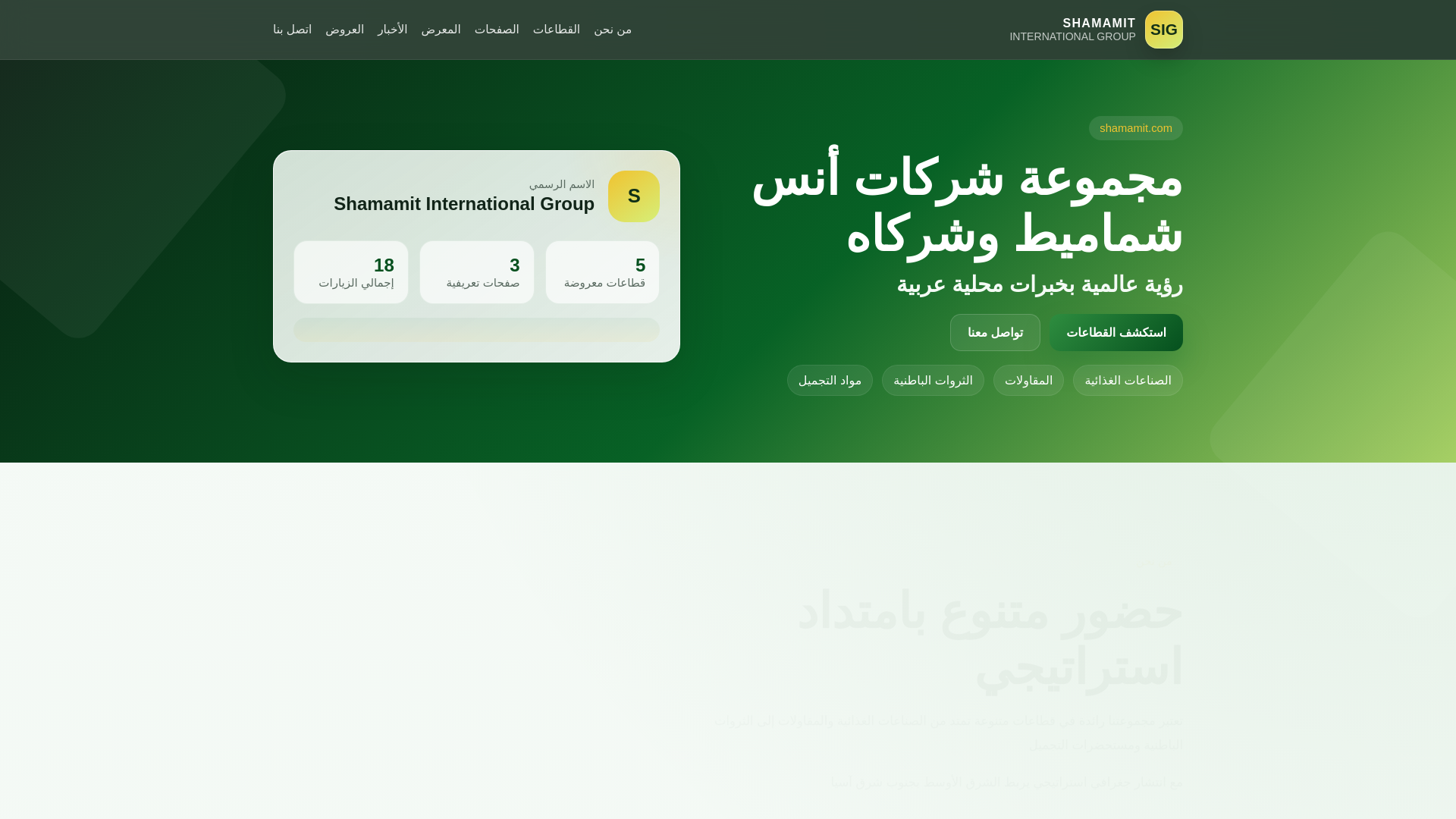 website screenshot of https://shamamit.com/