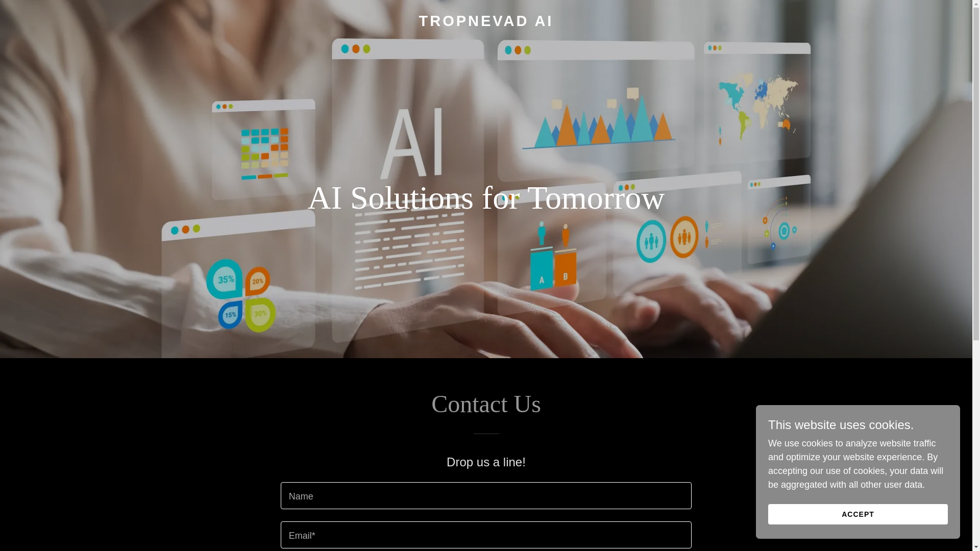 website screenshot of https://tropnevadai.com/