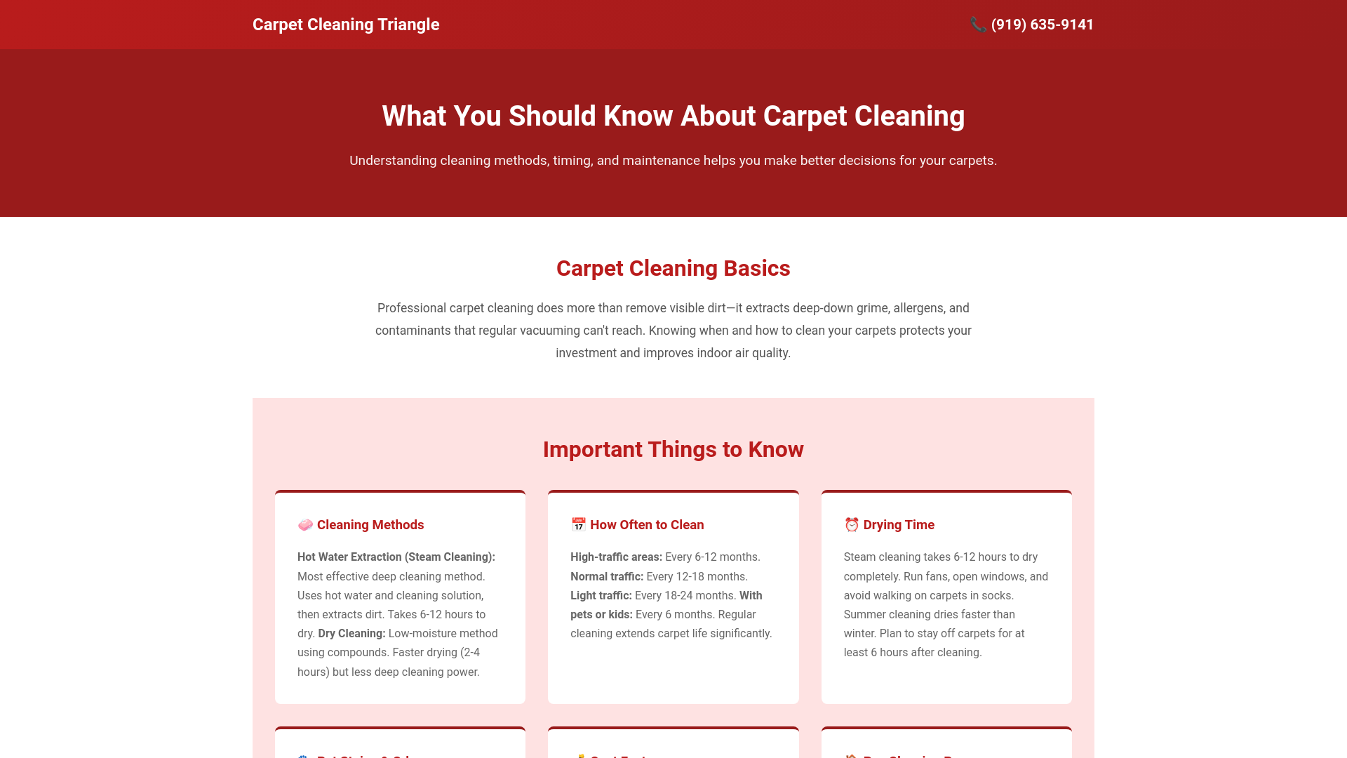 website screenshot of https://wakecarpet.pages.dev/