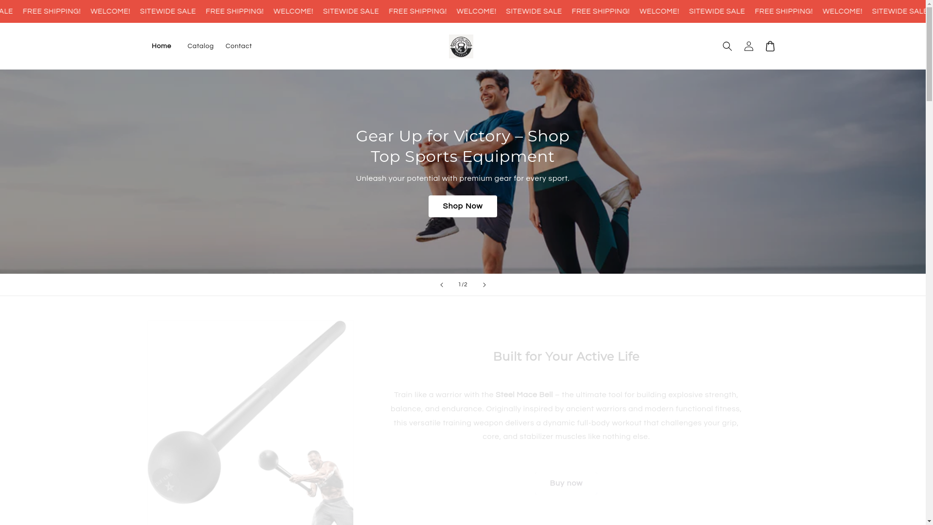 website screenshot of https://yournextlevelgear.com/