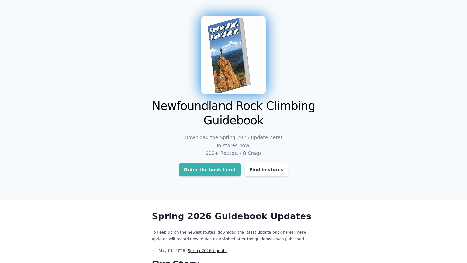website screenshot of https://climbnewfoundland.pages.dev/