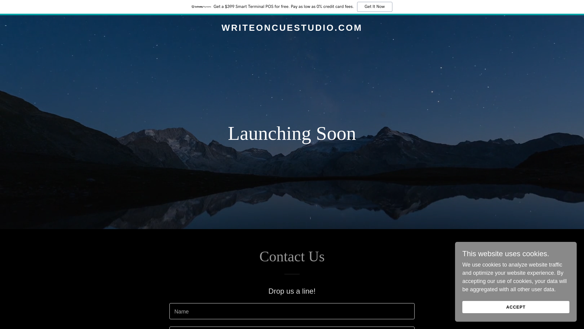 website screenshot of https://writeoncuestudio.com