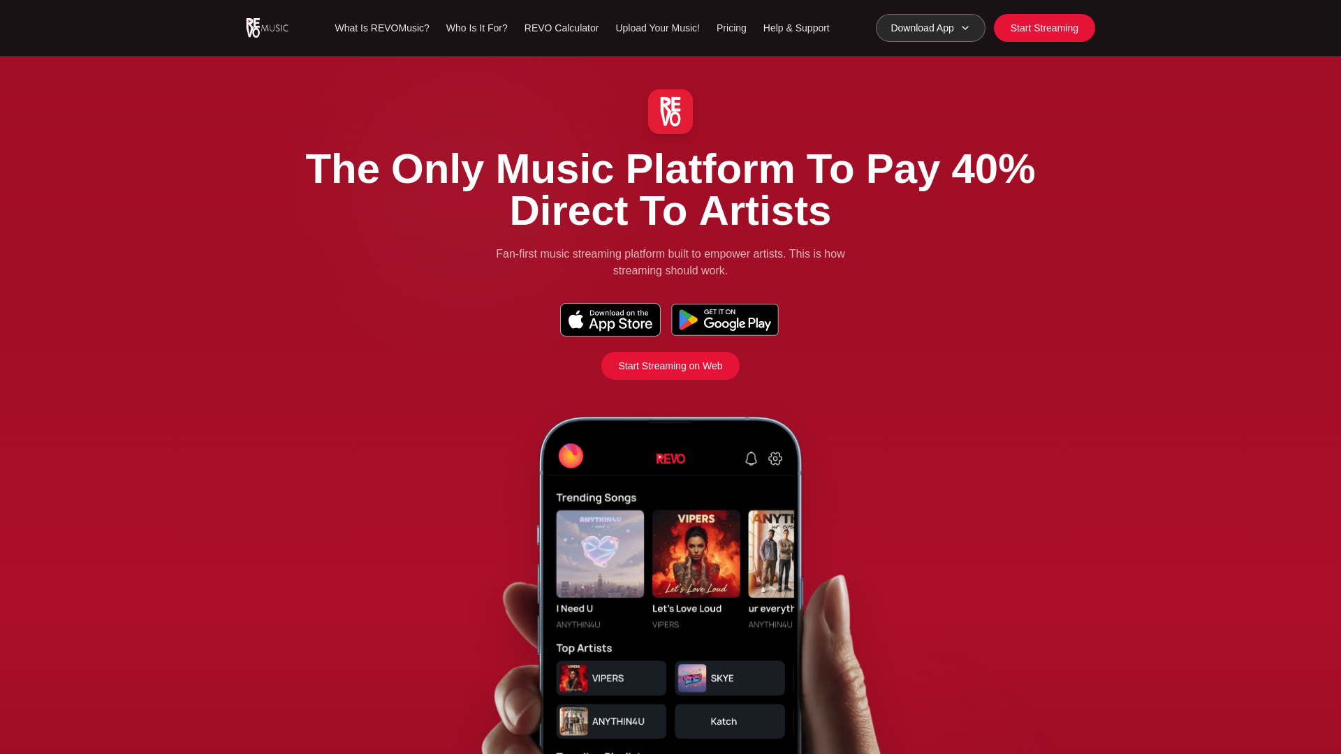 website screenshot of https://revocreators.org/