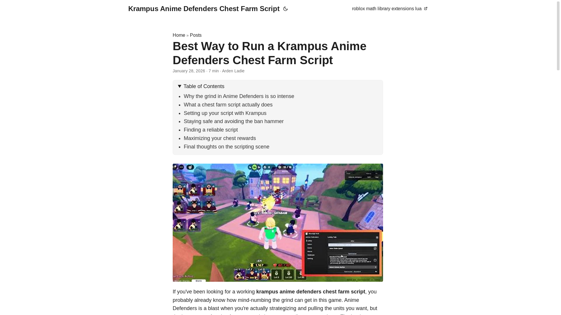 website screenshot of https://krampus-anime-defenders-chest-farm-script.pages.dev/