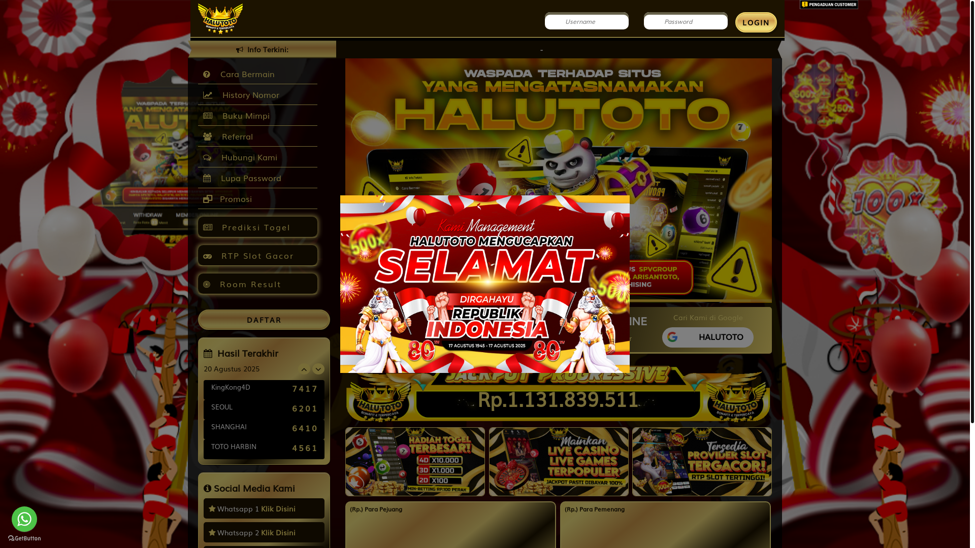 website screenshot of https://haluaku08.com/