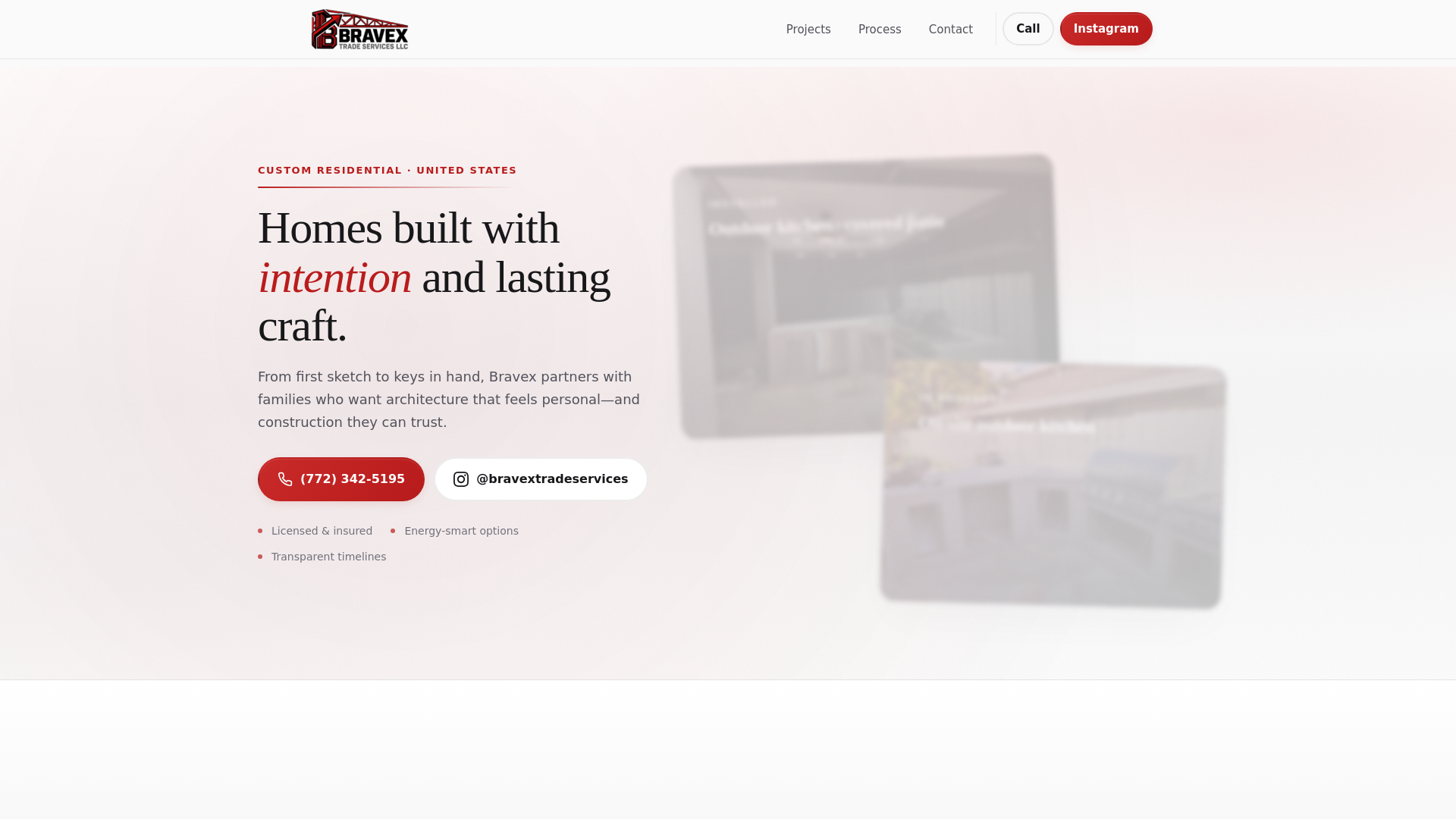 website screenshot of https://bravextradeservices.com/