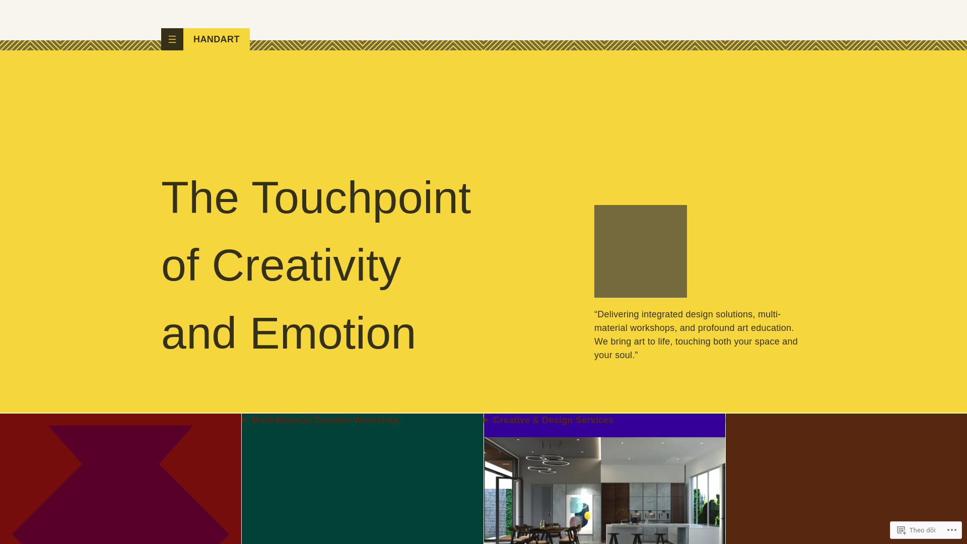website screenshot of https://hand-art.org/