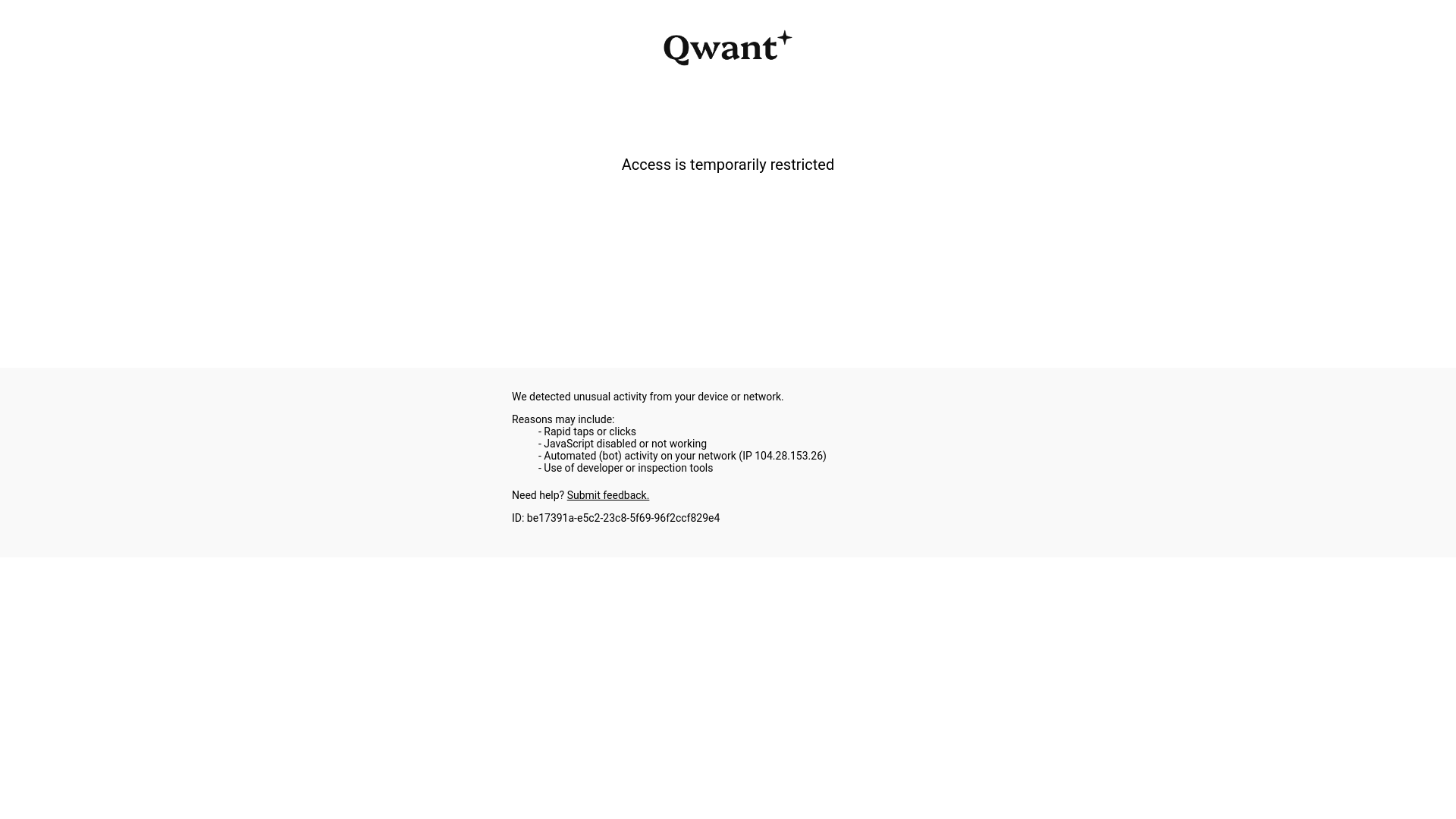 website screenshot of https://www.qwant.com/?q=qwant&t=web