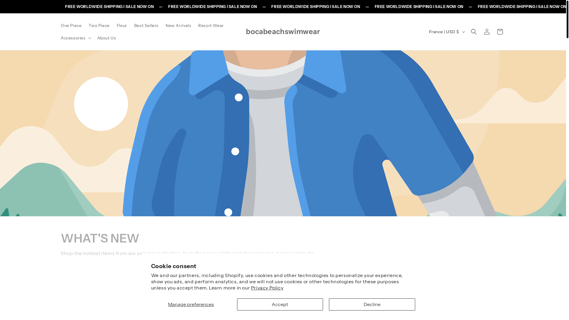 website screenshot of https://bocabeachswimwear.com/