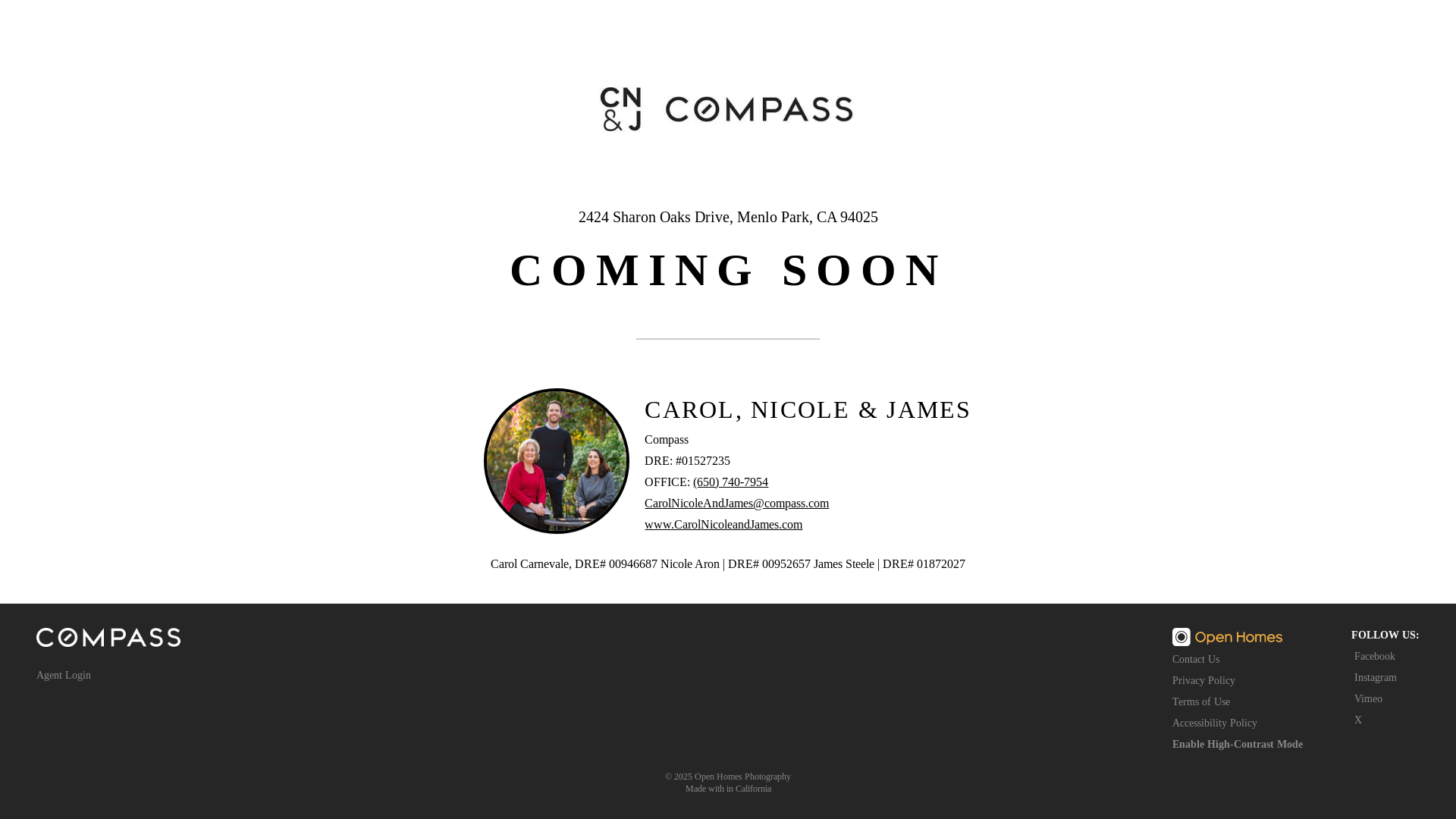 website screenshot of https://2424sharonoaks.com/