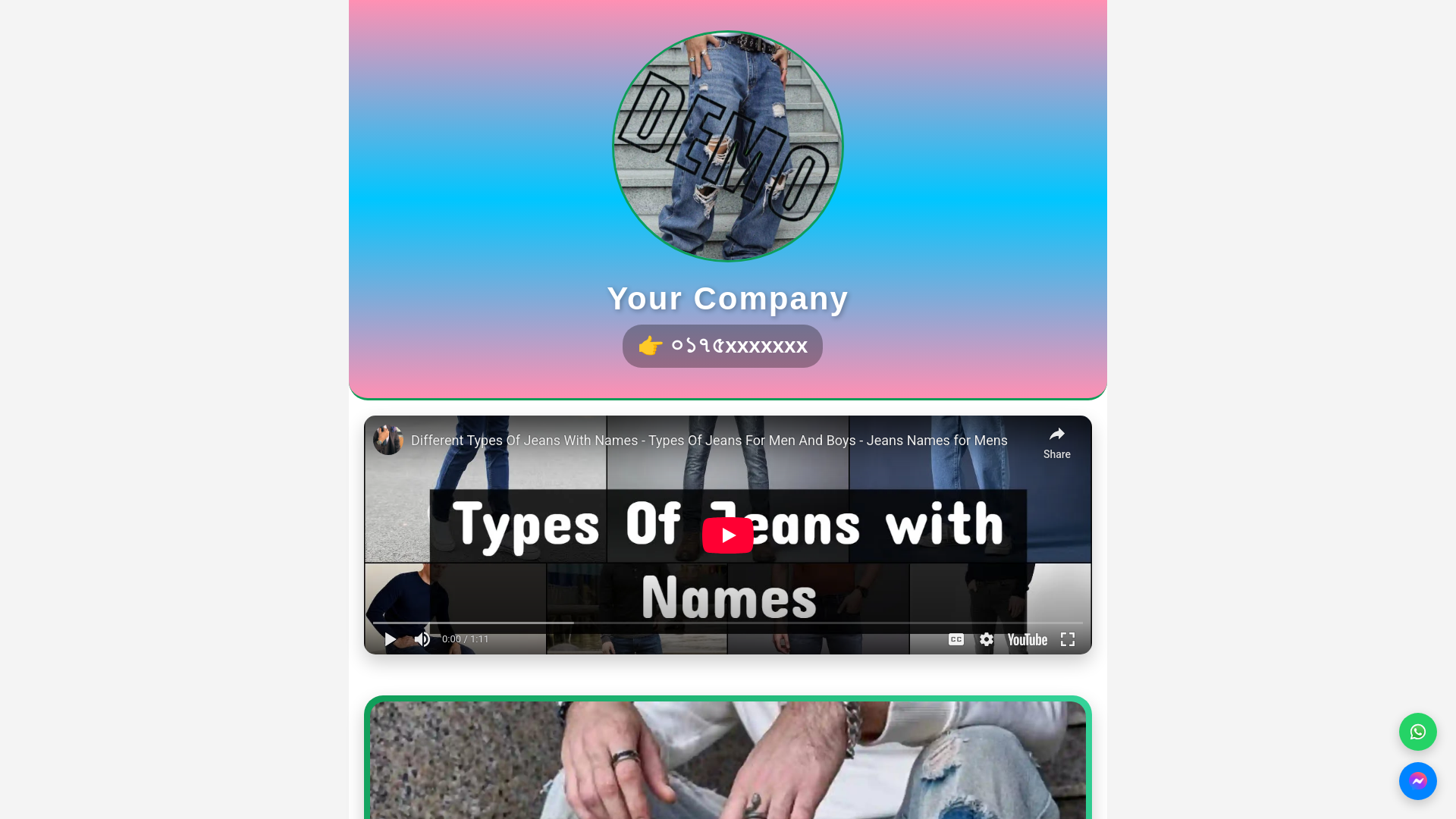 website screenshot of https://demopants.pages.dev/