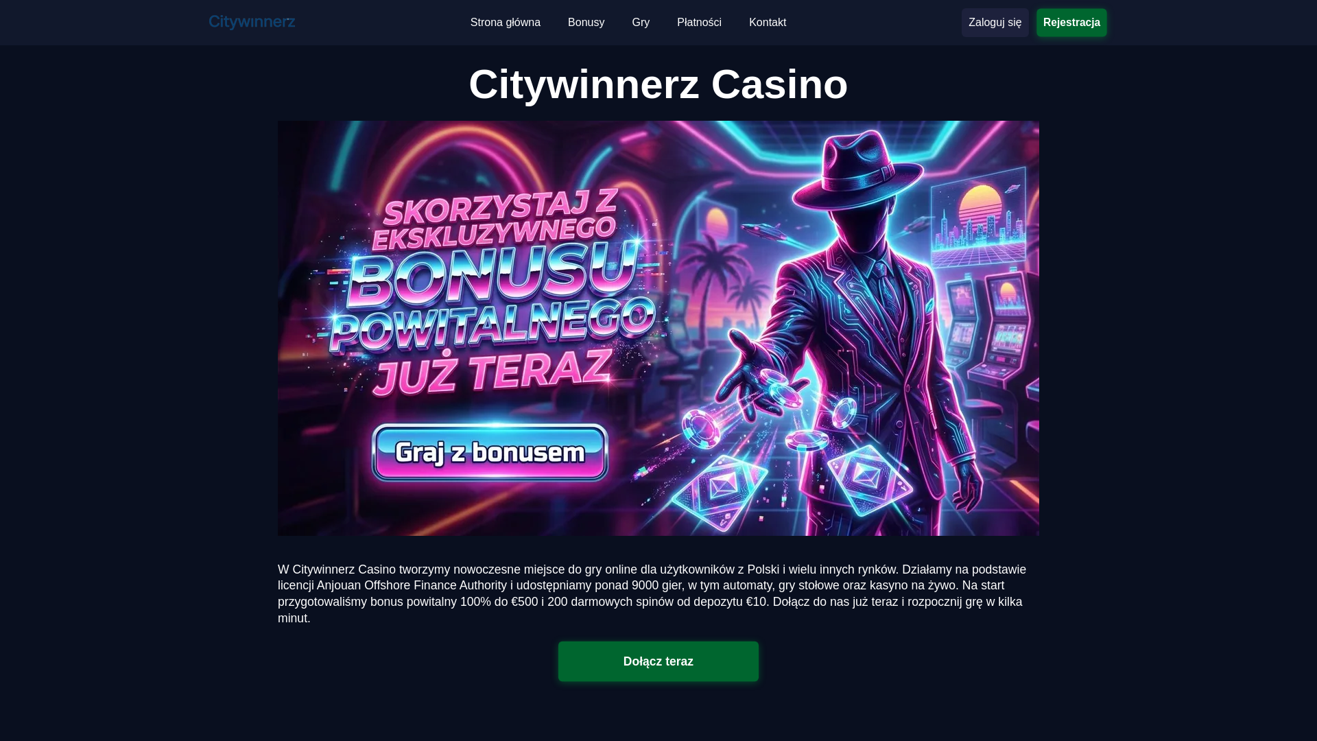 website screenshot of https://citywinnerz-com-pl-55136.pages.dev/