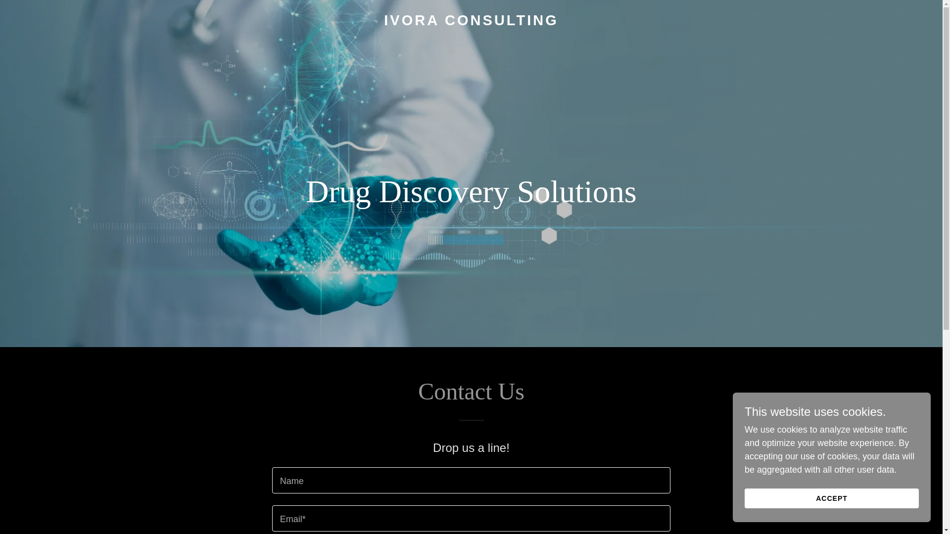 website screenshot of https://ivoraconsulting.com/