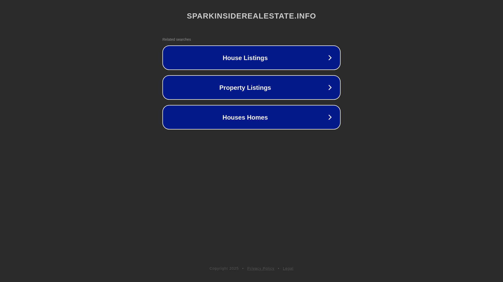 website screenshot of https://sparkinsiderealestate.info/