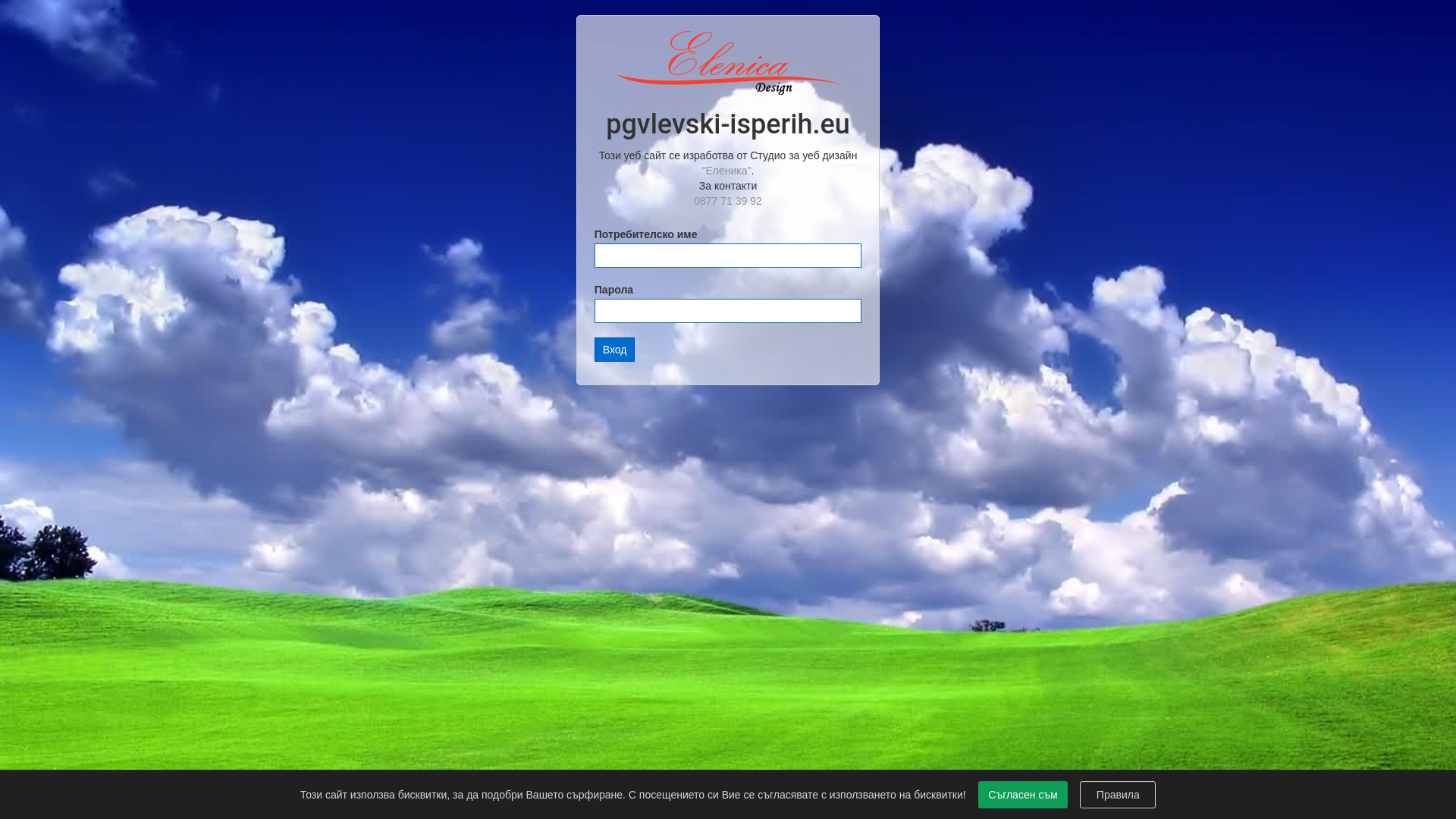 website screenshot of https://pgvlevski-isperih.eu/