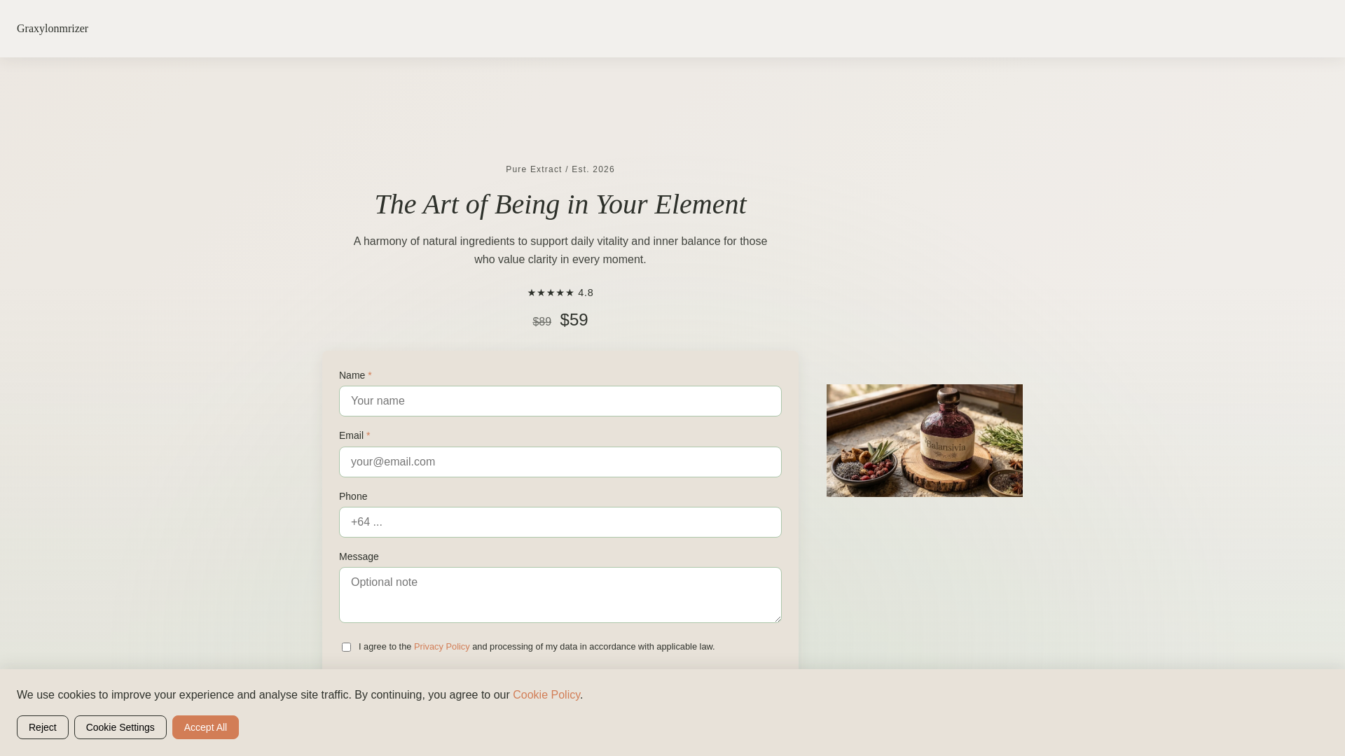 website screenshot of https://graxylonmrizer.world/