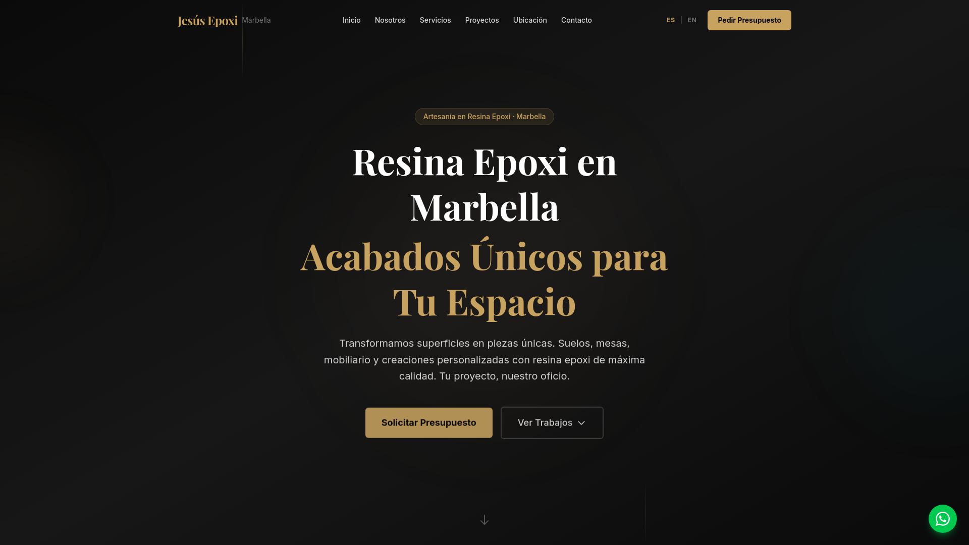 website screenshot of https://jesusepoximarbella.es/