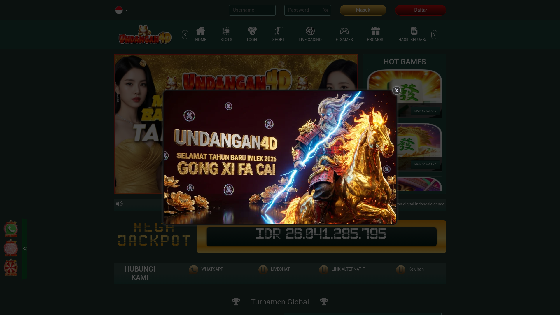 website screenshot of https://sobatundangan.info/