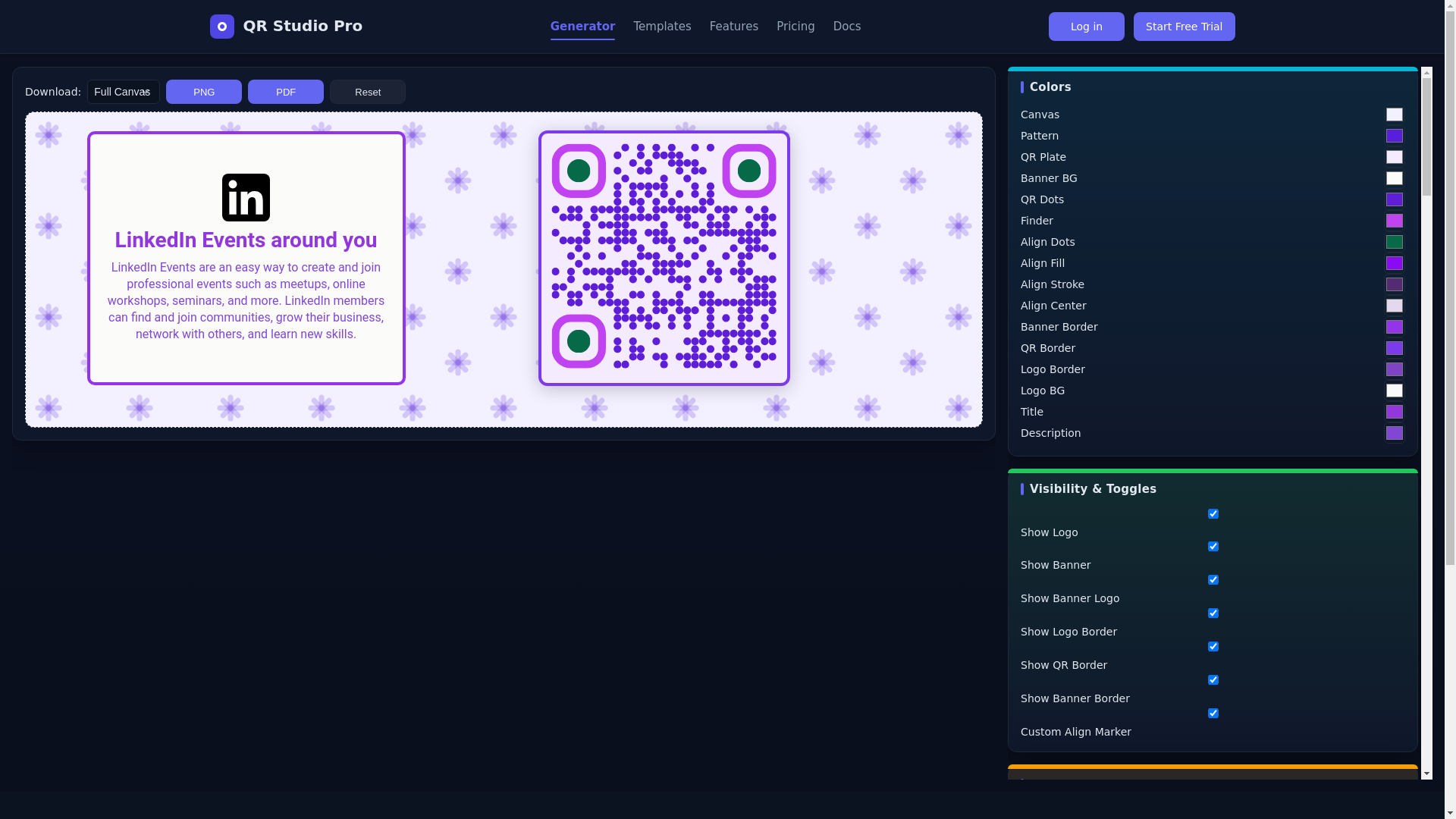 website screenshot of https://advancedqr.pages.dev/