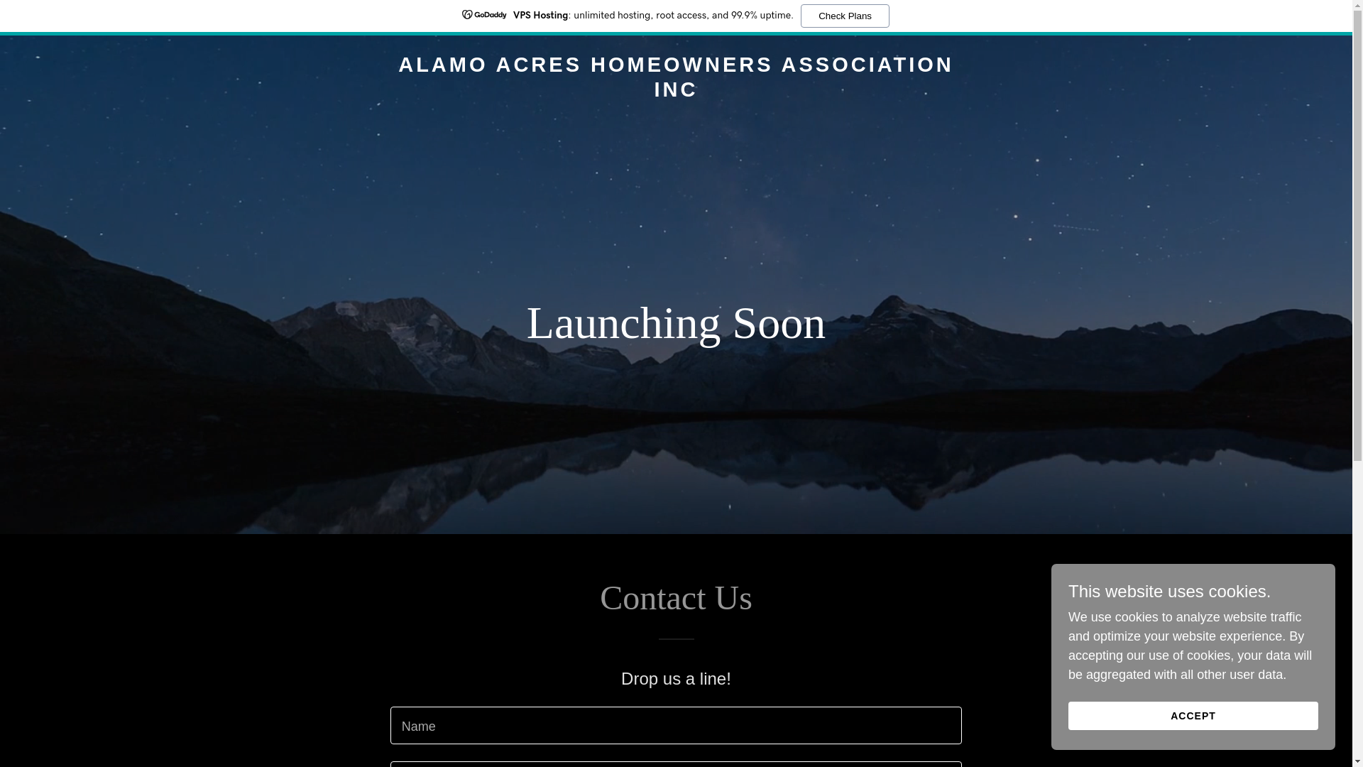 website screenshot of https://alamoacreshomeownersassociationinc.com/