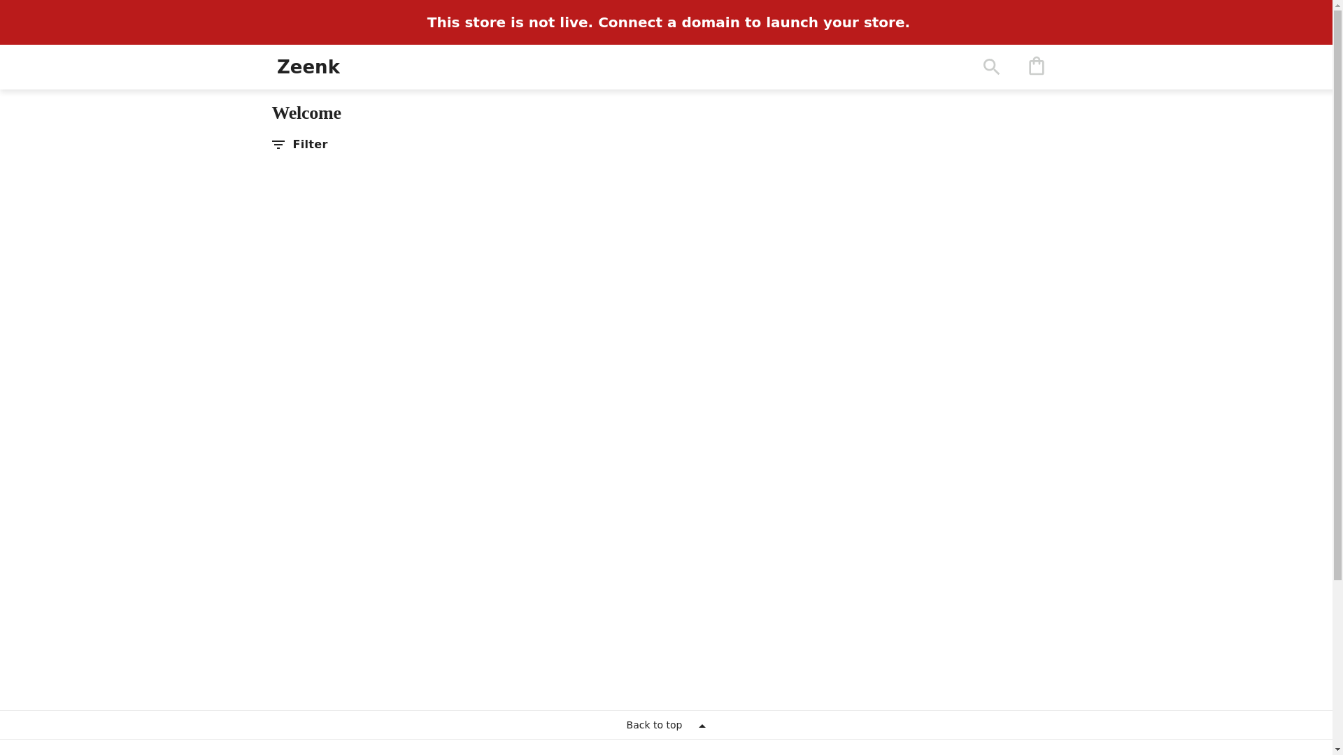 website screenshot of https://zeenkstore.com/