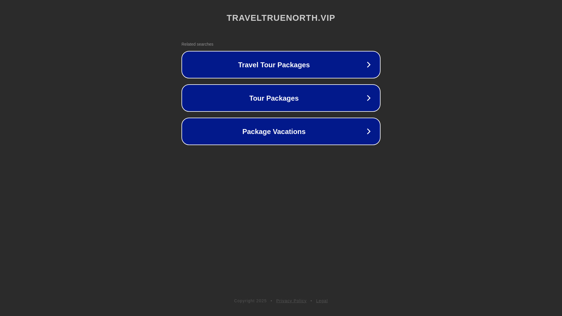 website screenshot of https://traveltruenorth.vip/