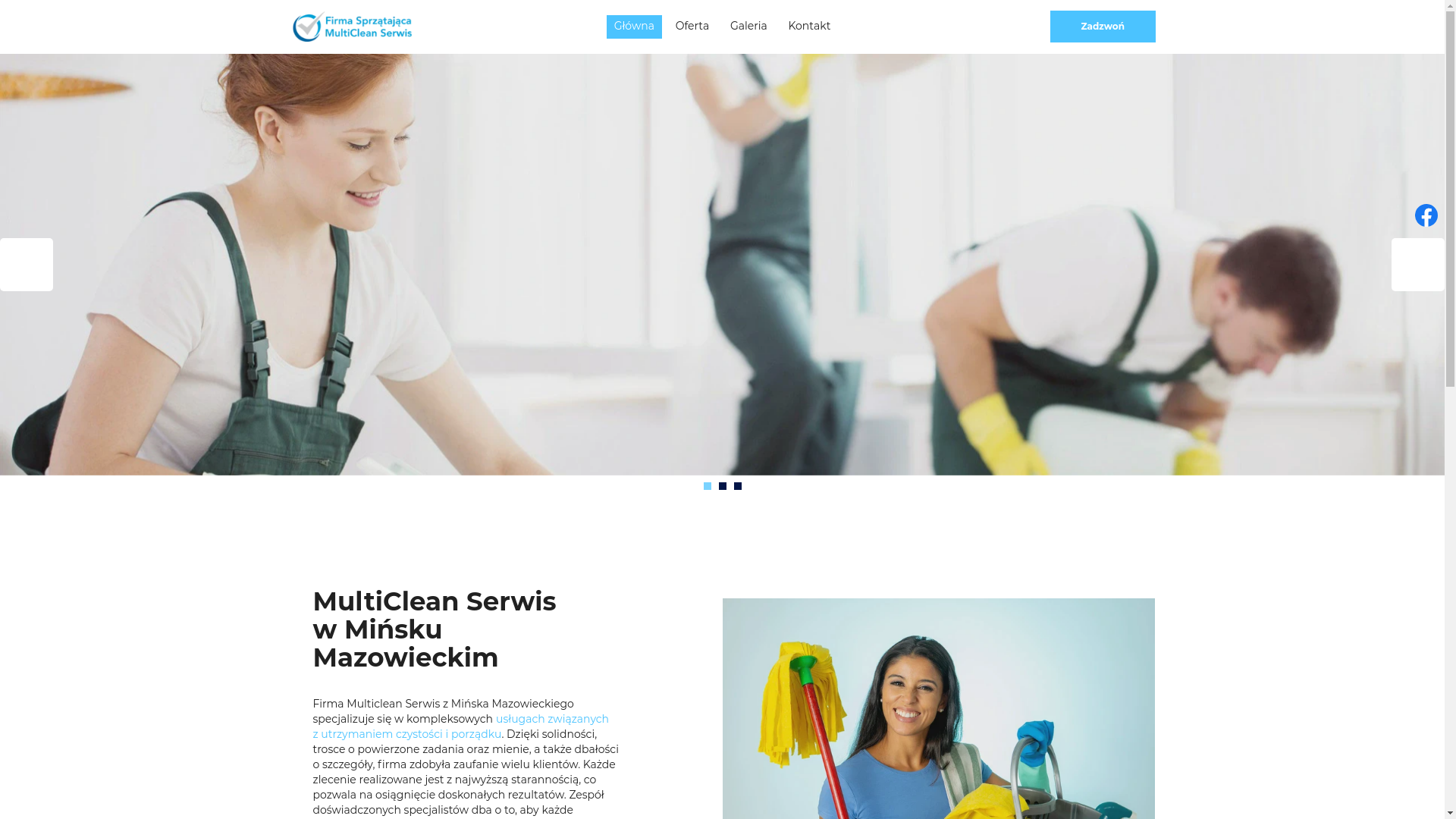 website screenshot of https://multicleanserwis.com.pl/