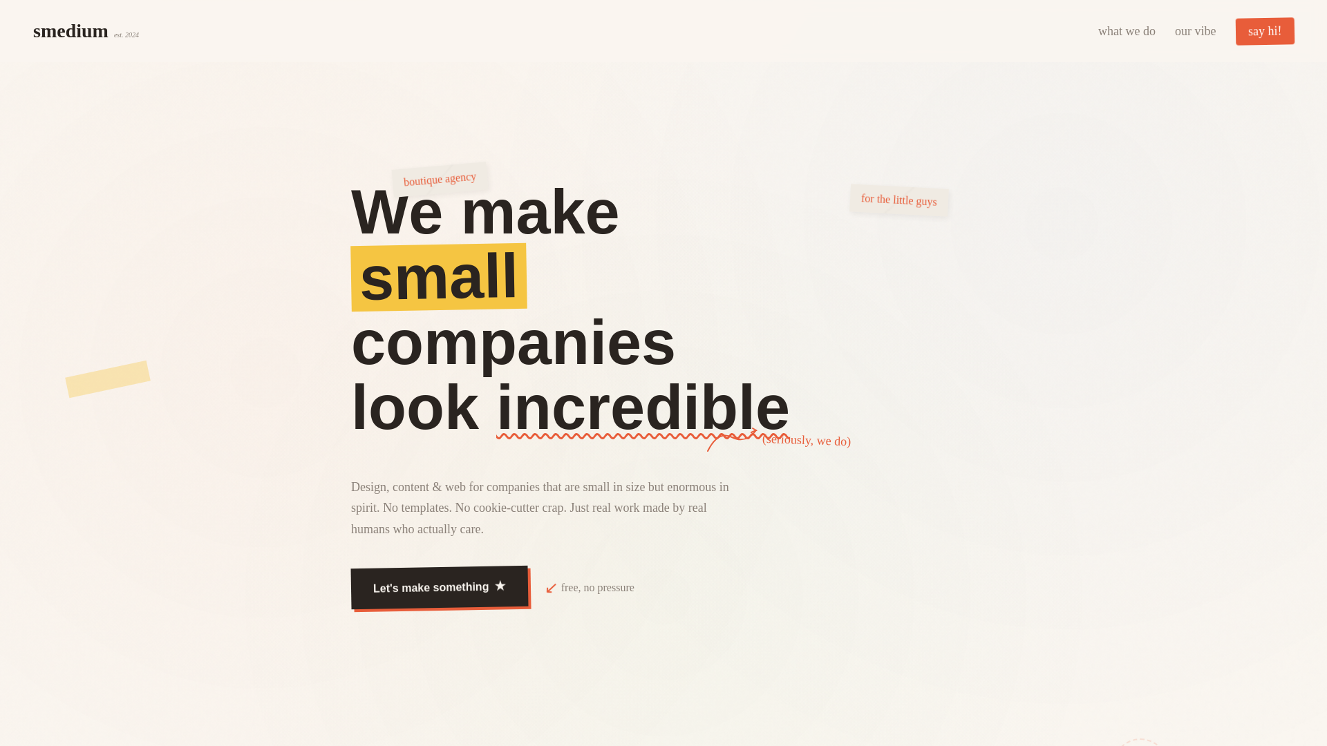 website screenshot of https://smedium-showcases.pages.dev/