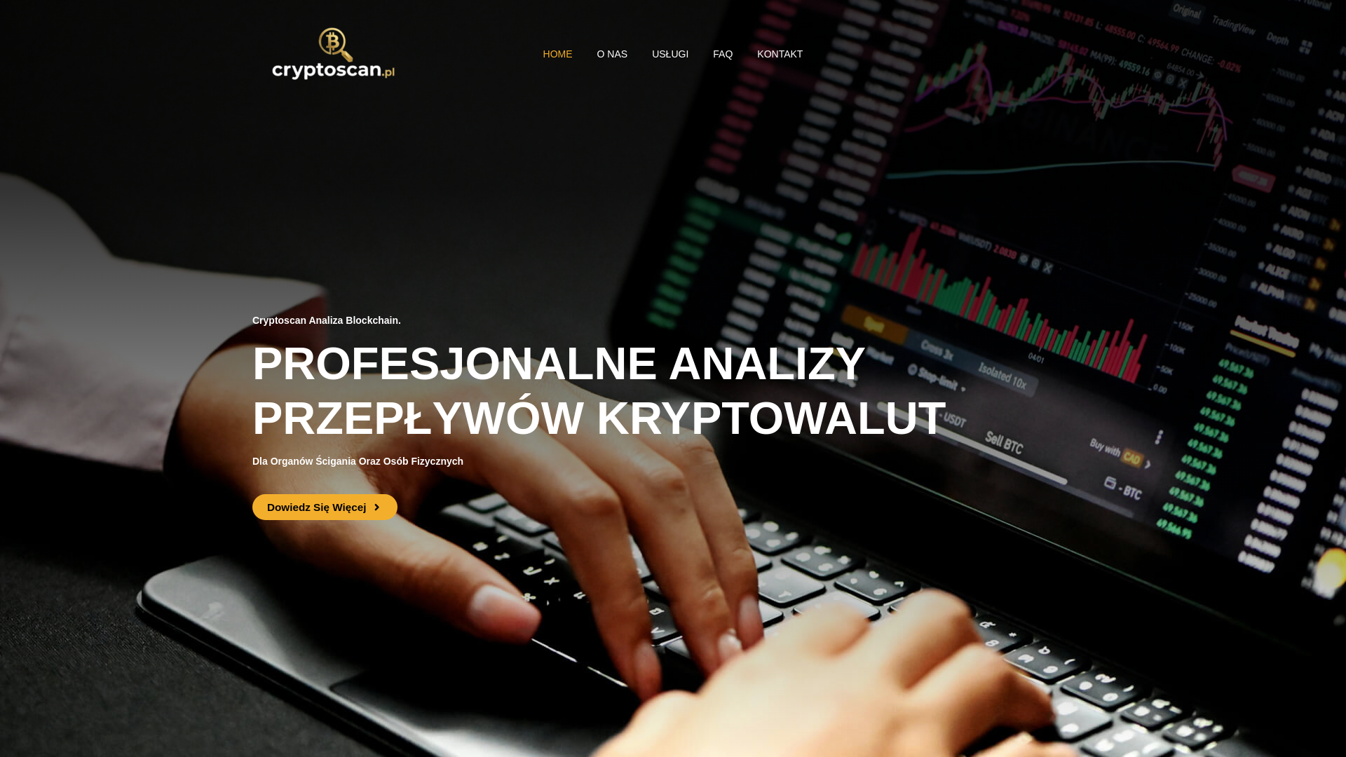 website screenshot of https://cryptoscan.pl