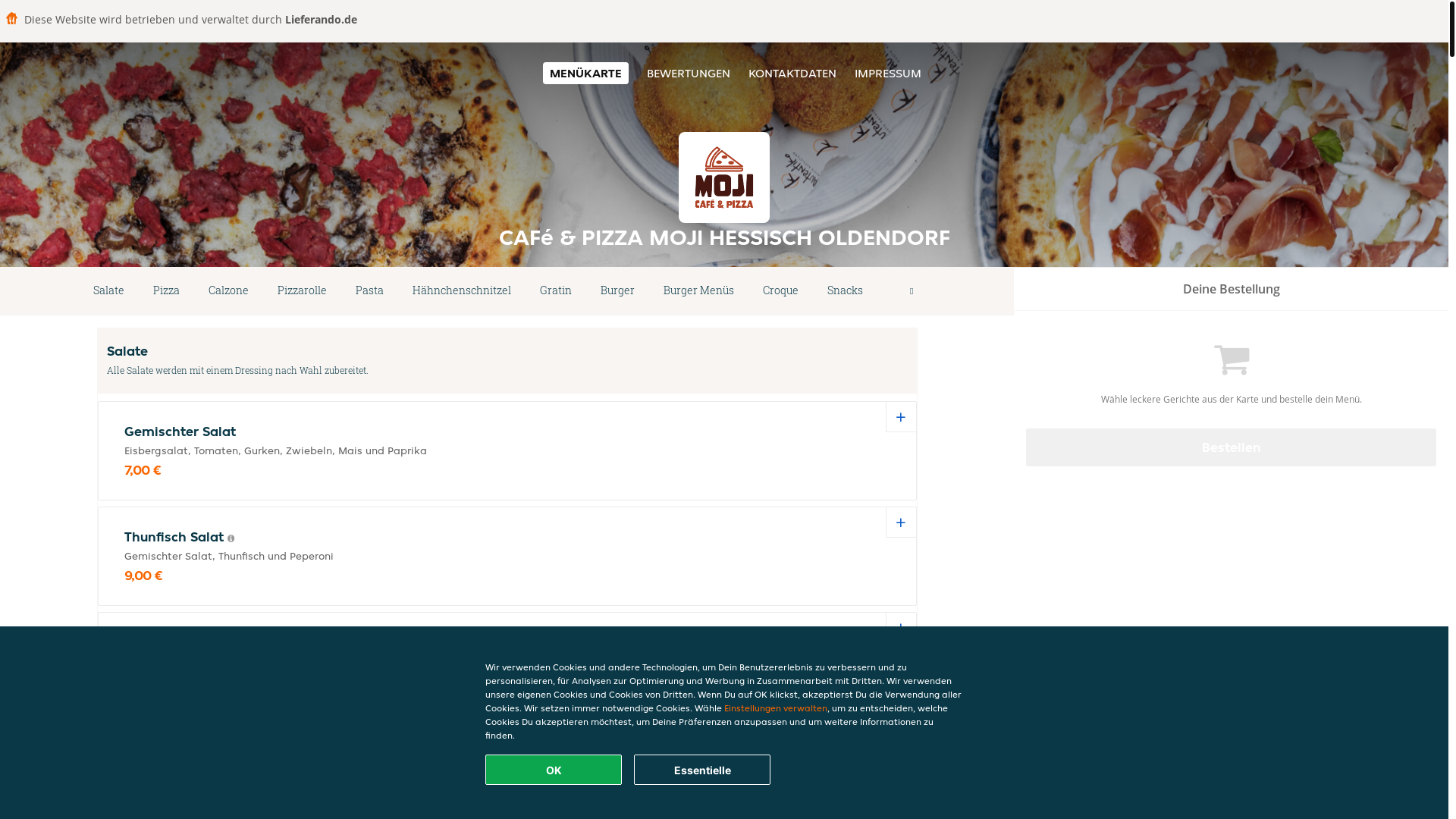 website screenshot of https://cafepizzamoji-hessischoldendorf.de/