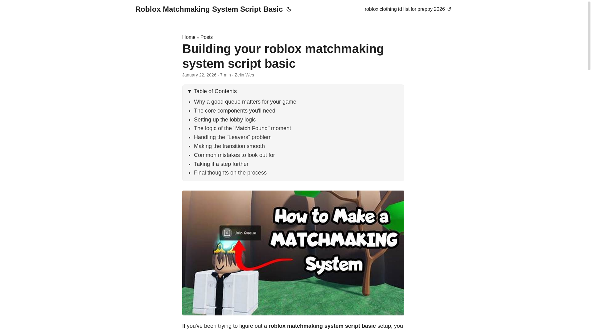 website screenshot of https://roblox-matchmaking-system-script-basic.pages.dev/