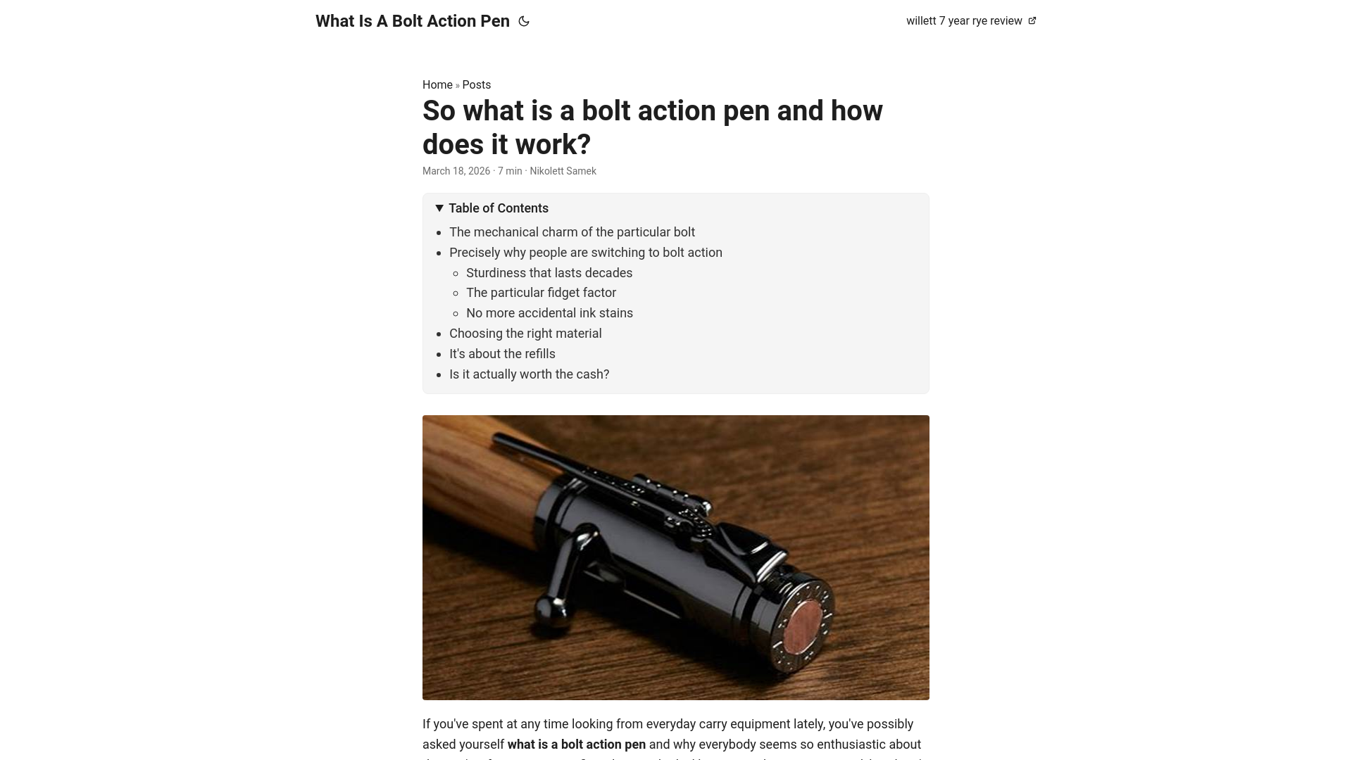 website screenshot of https://what-is-a-bolt-action-pen.pages.dev/