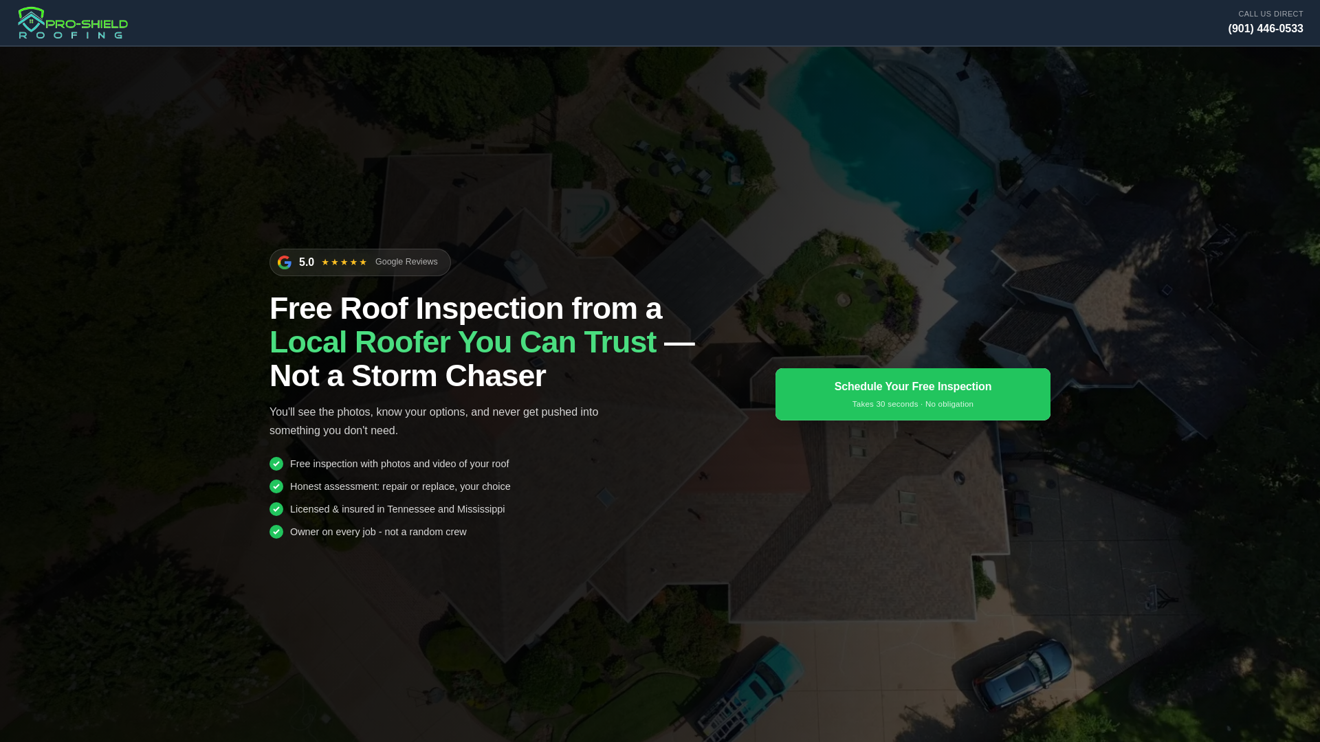 website screenshot of https://proshield-lp1.pages.dev/